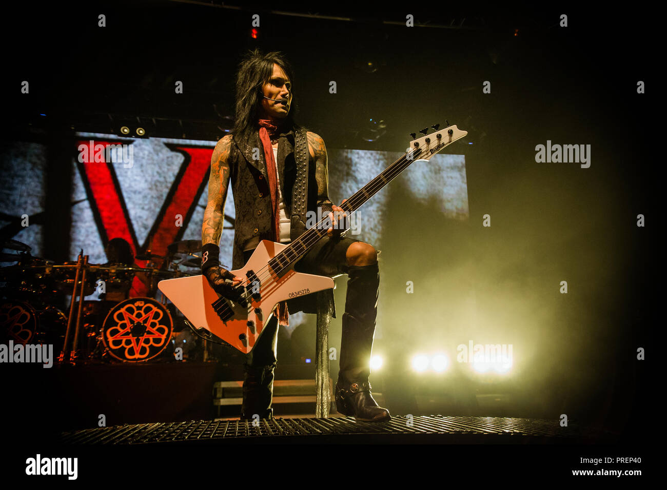 Velo nero spose, Live a Manchester Academy 2018 Foto Stock