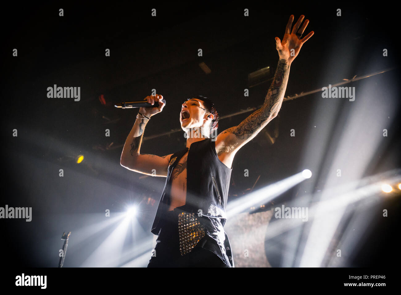 Velo nero spose, Live a Manchester Academy 2018 Foto Stock