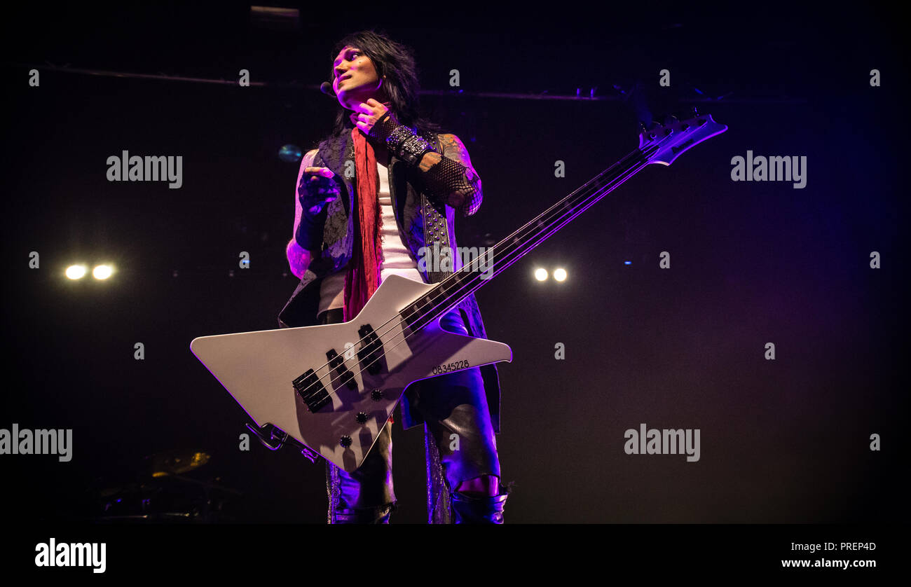 Velo nero spose, Live a Manchester Academy 2018 Foto Stock