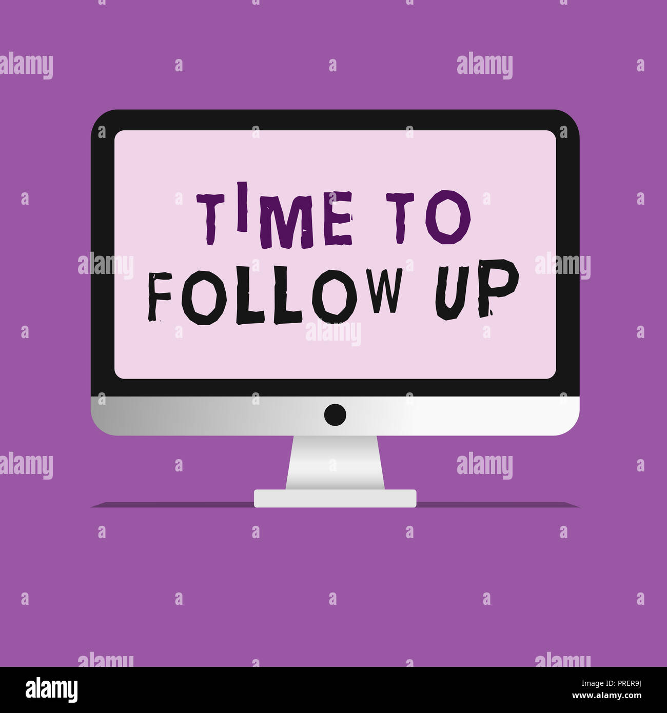 La grafia la scrittura di testo Tempo di Follow Up. Concetto di indagine il significato della precedente attività o informazioni continuazione. Foto Stock