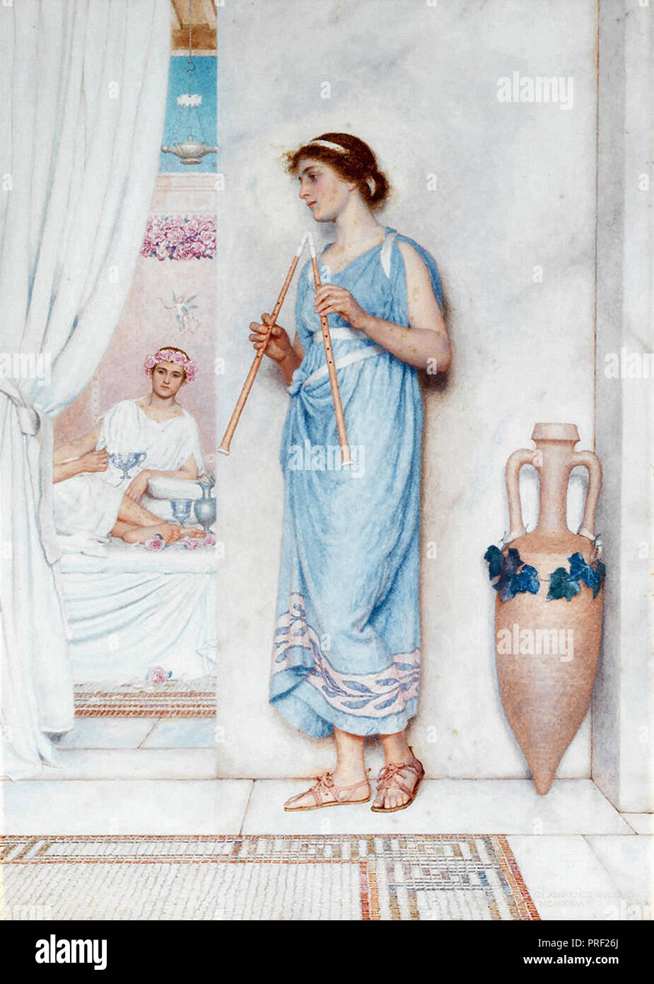 Bulleid George Lawrence - il flautista Foto Stock