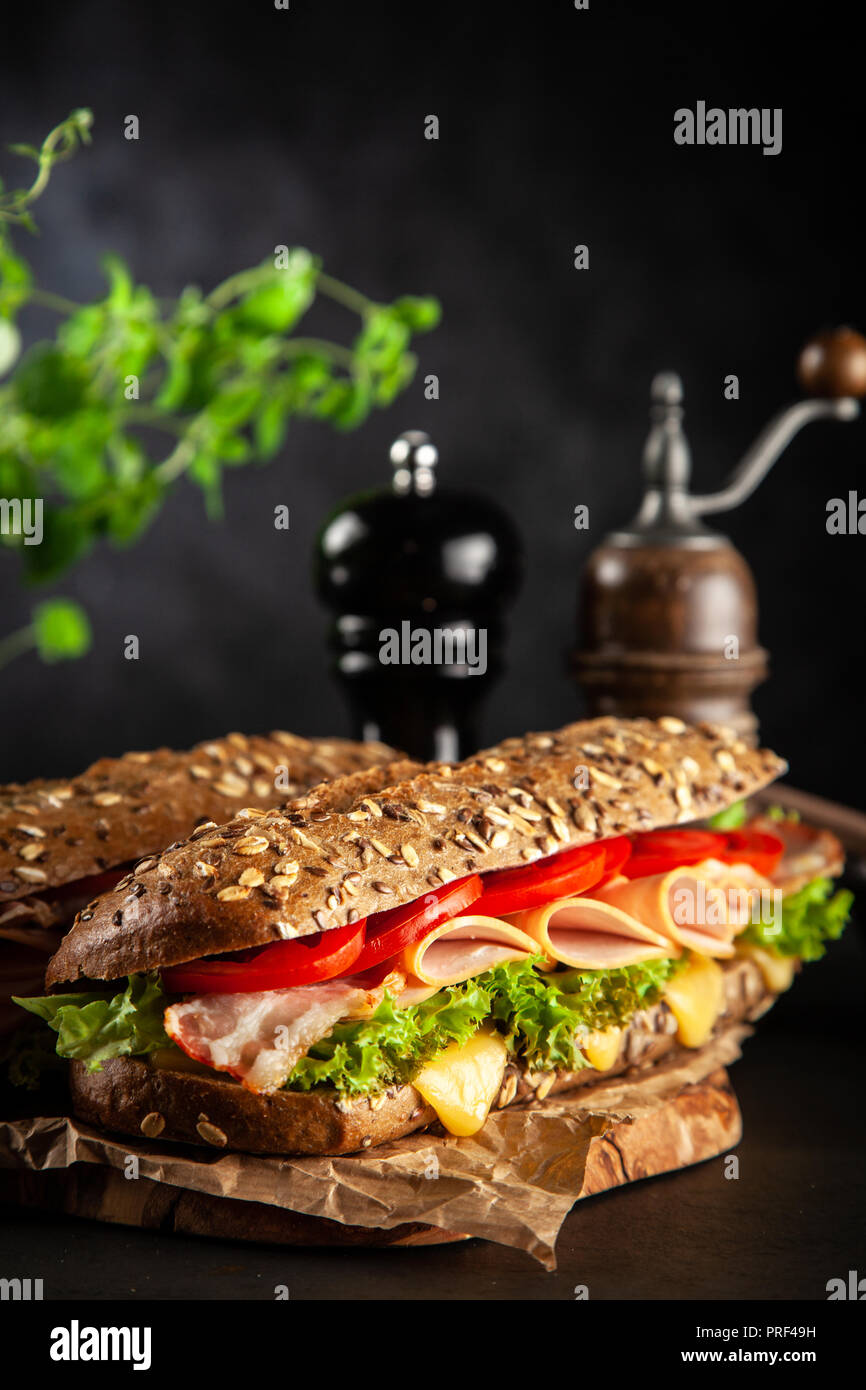 Classic BLT sandwich Foto Stock