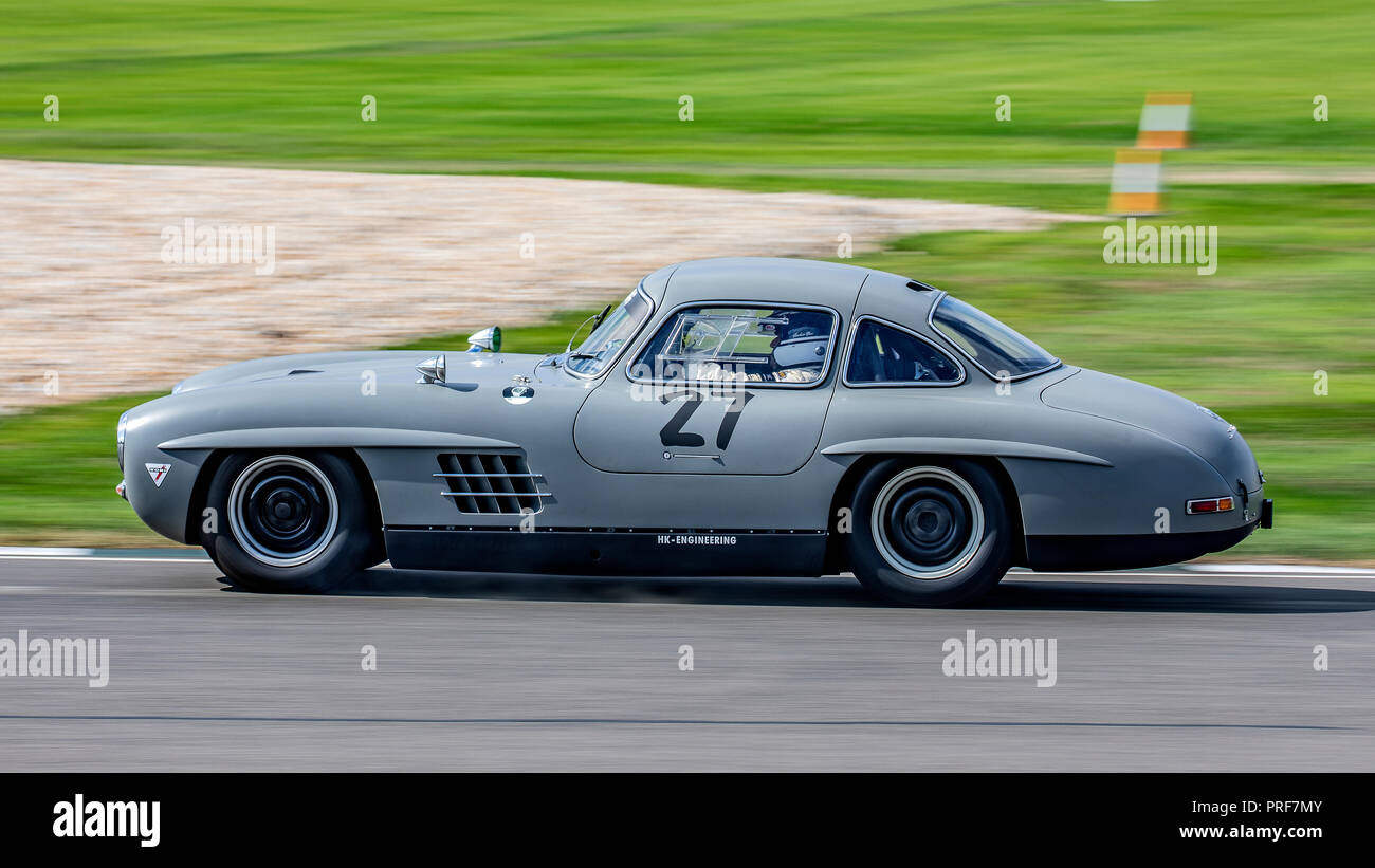 1955 Mercedes-Benz 300SL "Gullwing". Jochen Mass. 2018 Freddy Marzo Memorial Trophy, Venerdì qualifica. Foto Stock