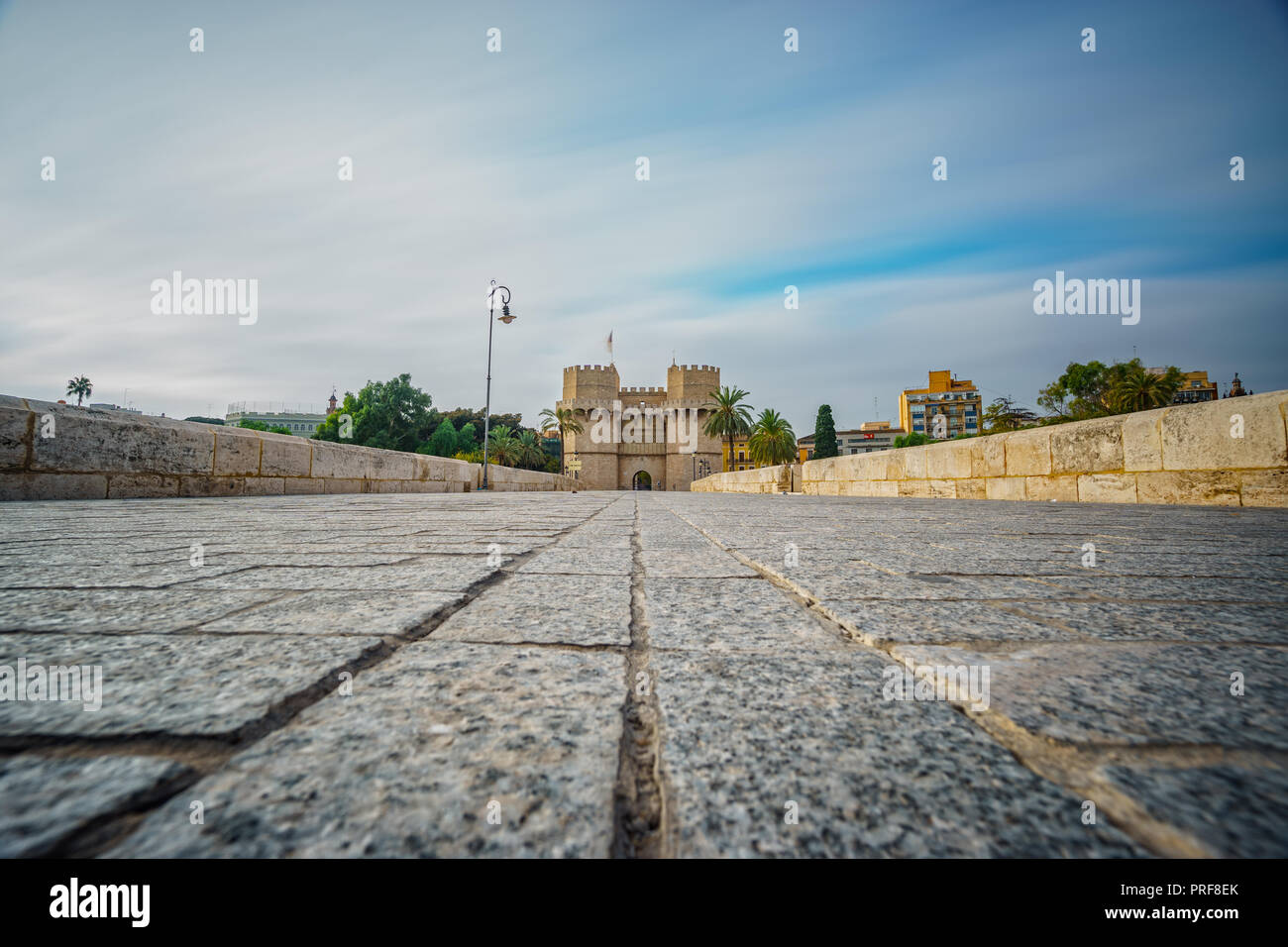 Torri di Serrano ultra lunga esposizione, ampio angolo Foto Stock