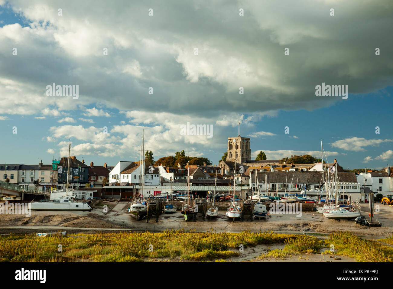 Pomeriggio autunnale a Shoreham-da-Mare, West Sussex. Foto Stock