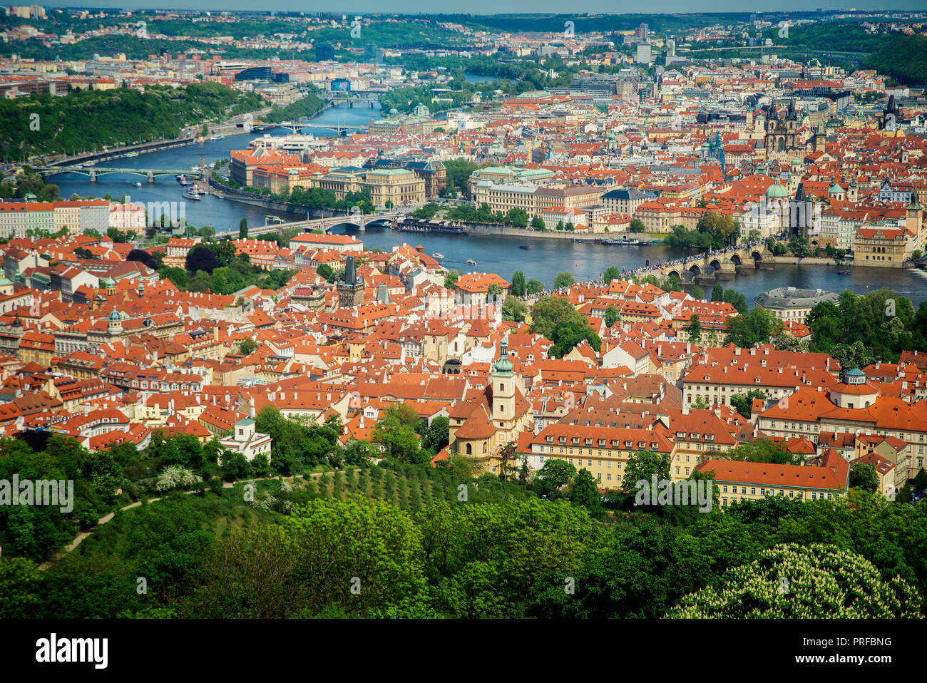 Bellissima vista di Praga Foto Stock