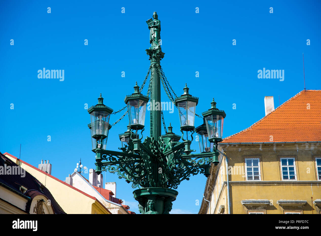 Lanterna a Praga Foto Stock
