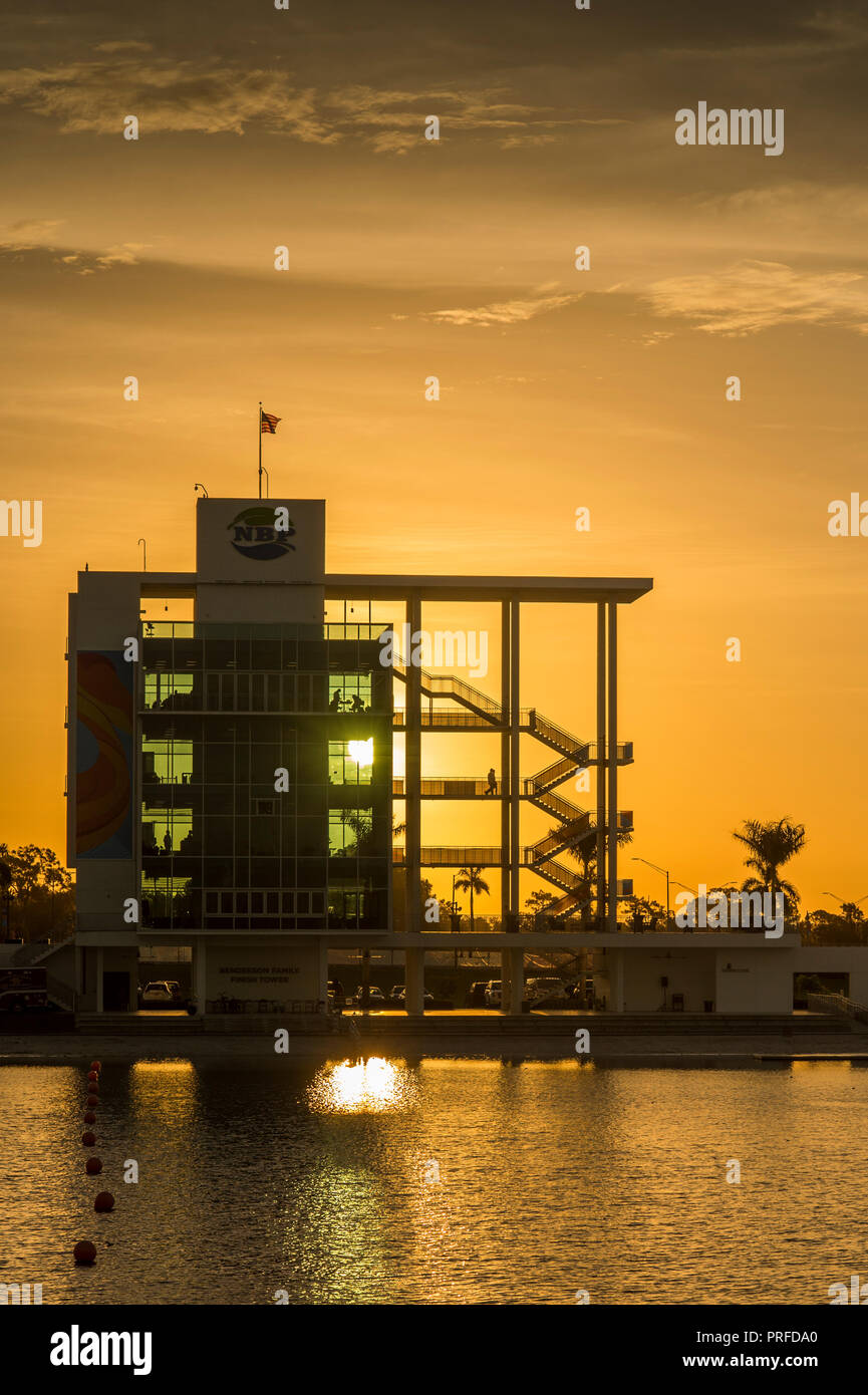 Sarasota, Florida, Stati Uniti d'America 27 Settembre 2018.Viste, Torre di finitura, FISA, Masters World Championships di canottaggio, Nathan Bendersen Park. Sarasota-Bradento Foto Stock