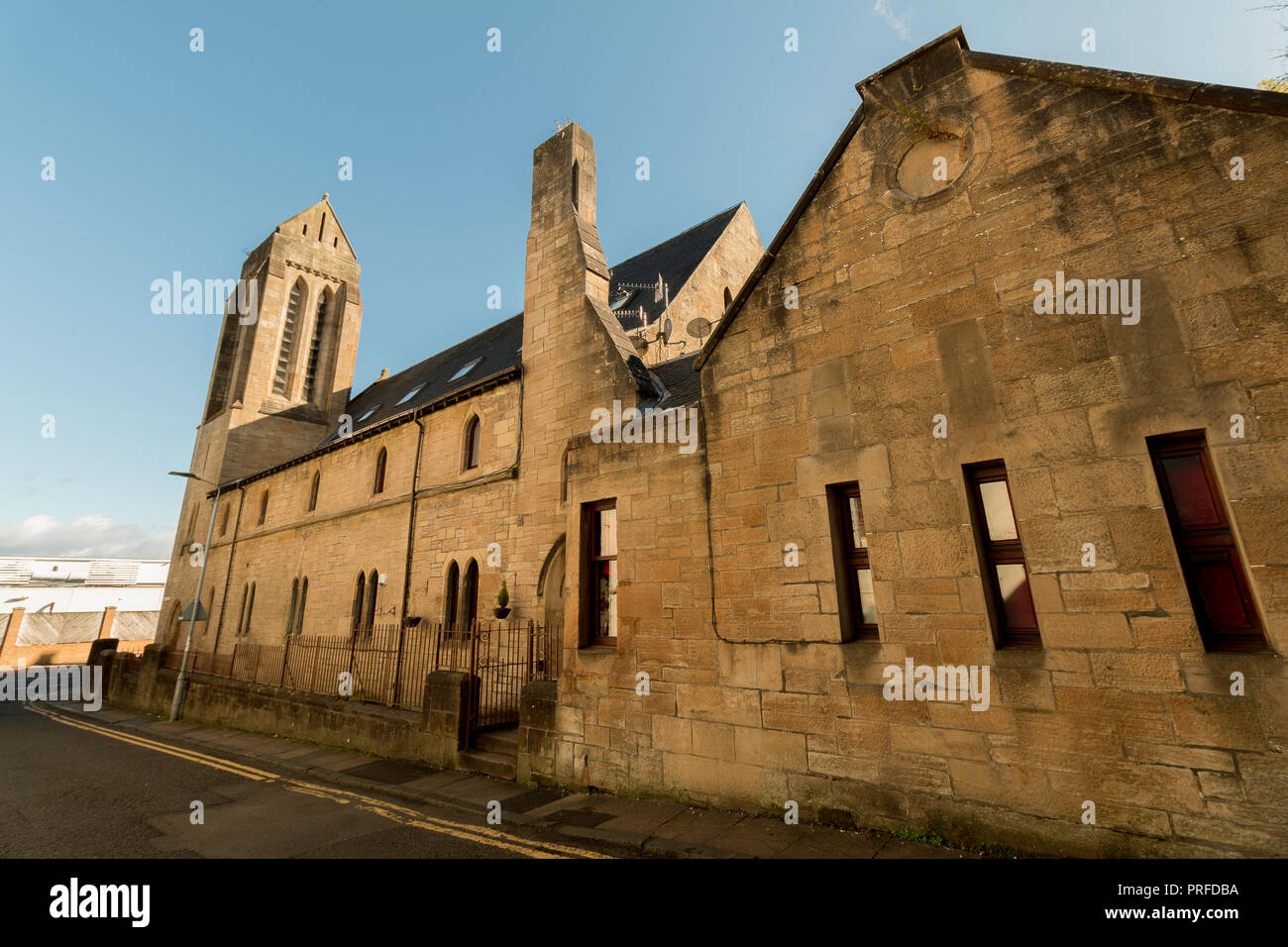 Port Glasgow Scozia Palazzi & Fiume Clyde Coast Line Foto Stock