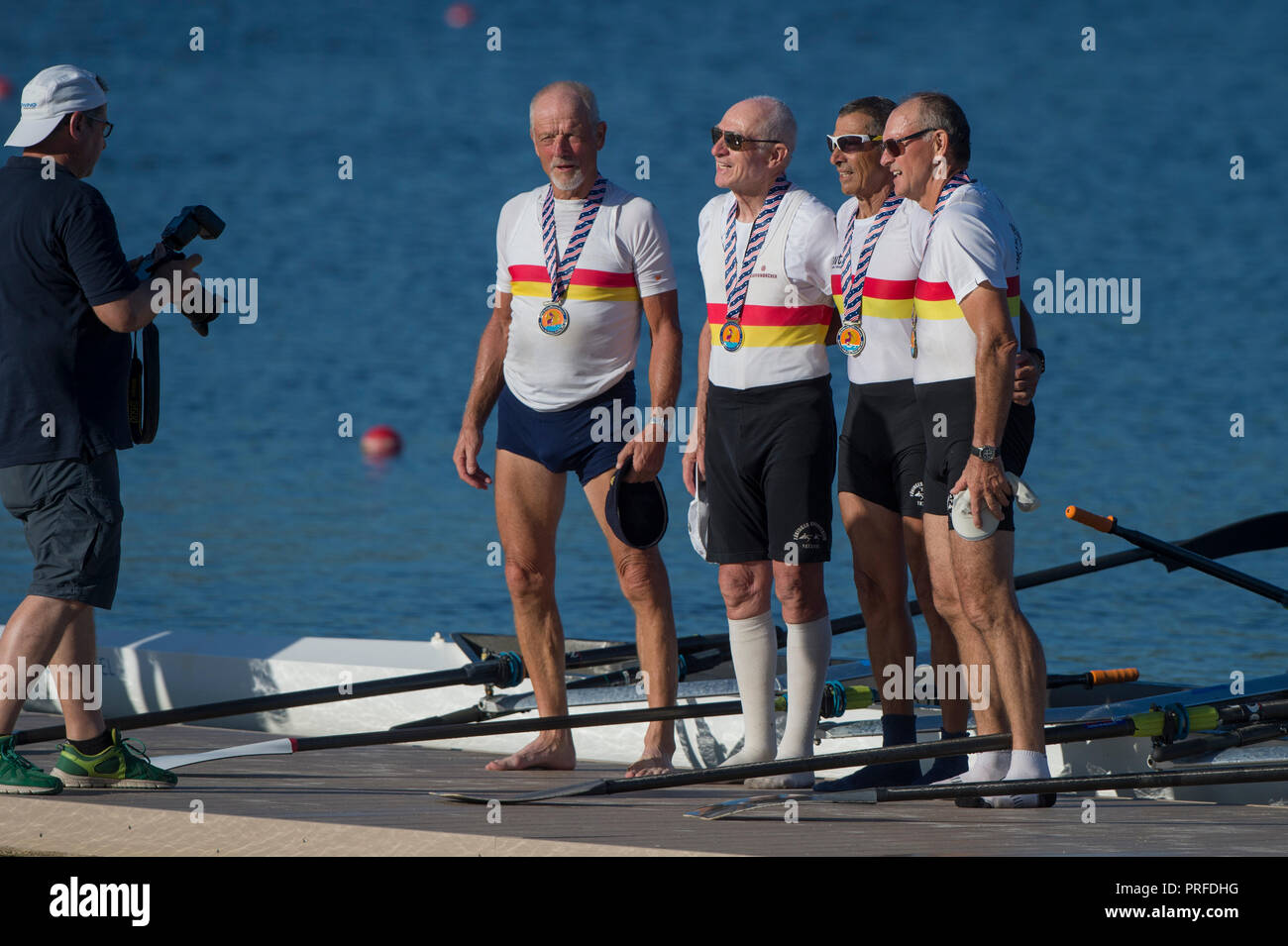 Sarasota, Florida, Stati Uniti d'America 29 Settembre 2018.maestri tedeschi Quad, GER., Tuebinger, Lauffener RC, RG Wetzlar, Crefeld, Dieter Wilhelm 1947, Werner Roesch Foto Stock