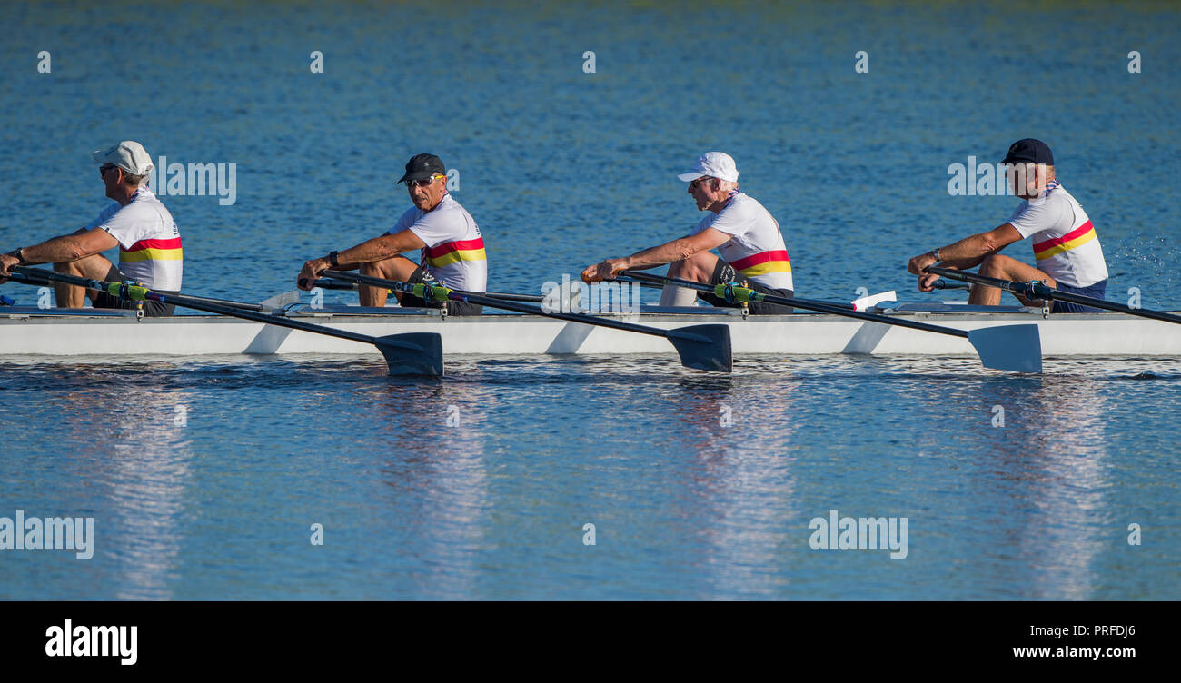 Sarasota, Florida, Stati Uniti d'America 29 Settembre 2018.maestri tedeschi Quad, GER., Tuebinger, Lauffener RC, RG Wetzlar, Crefeld, Dieter Wilhelm 1947, Werner Roesch Foto Stock