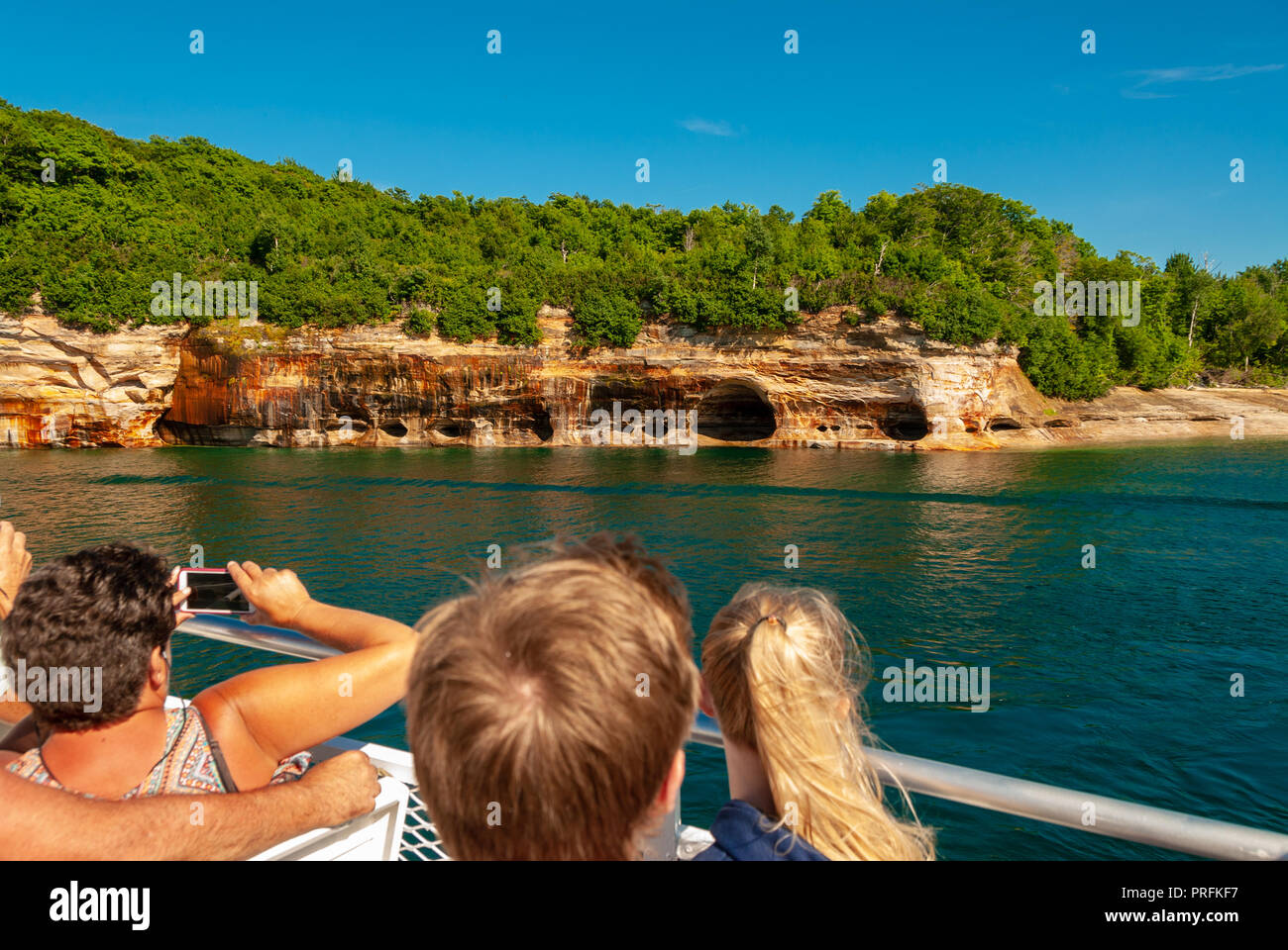 Pictured Rocks National Lakeshore Foto Stock