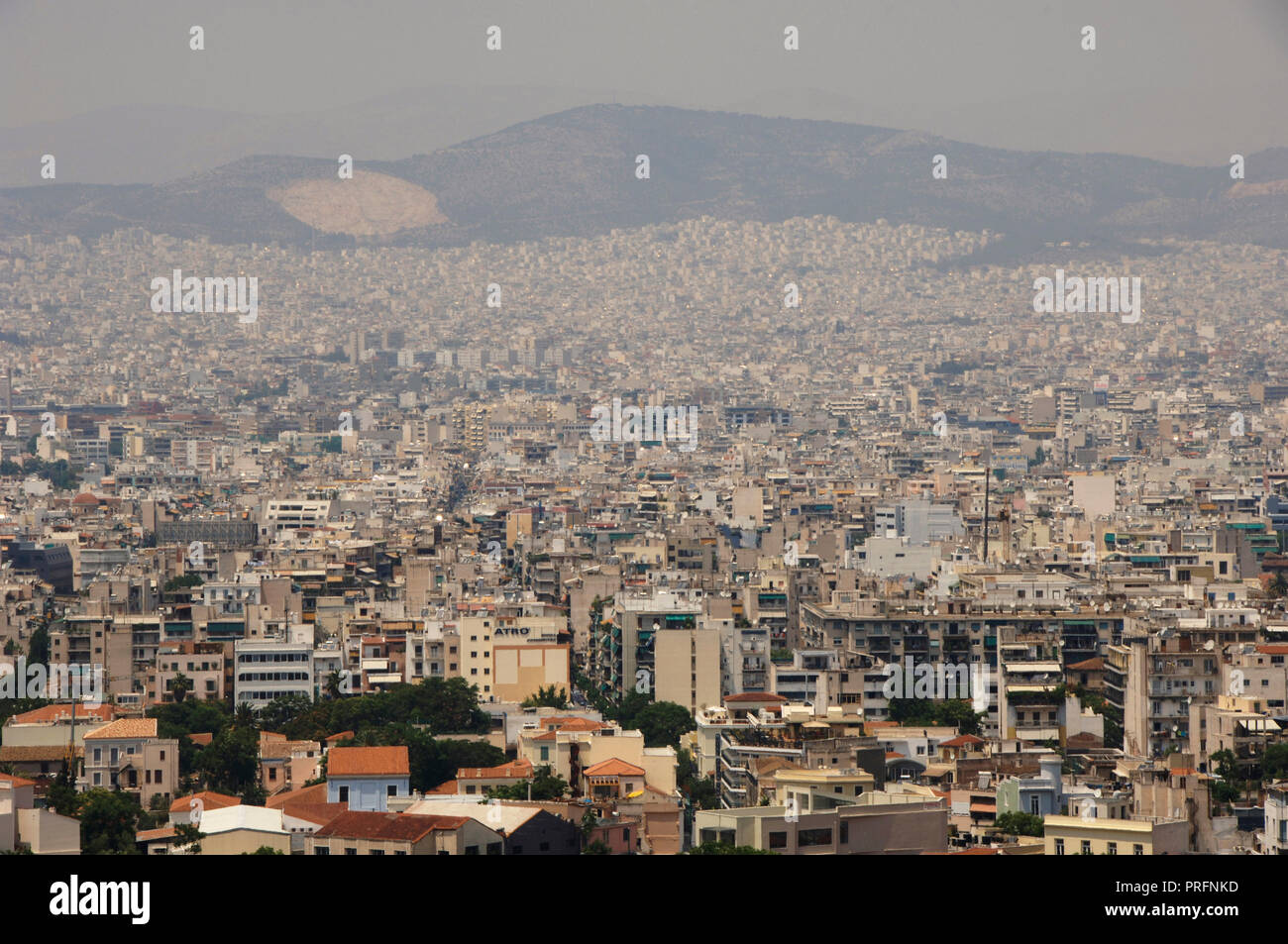 La Grecia. Atene. Vista generale della città. Foto Stock