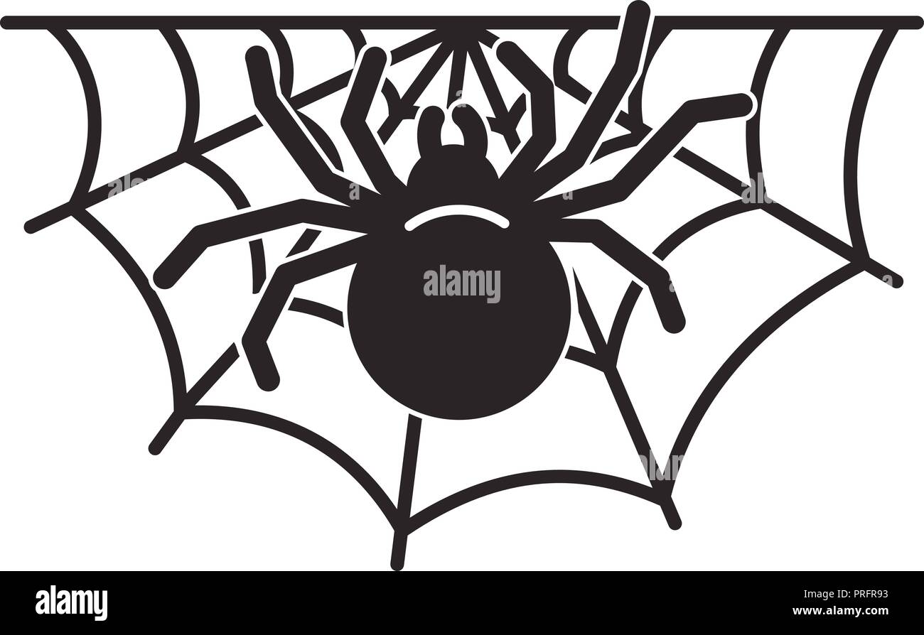 Spider home icona, stile semplice Illustrazione Vettoriale