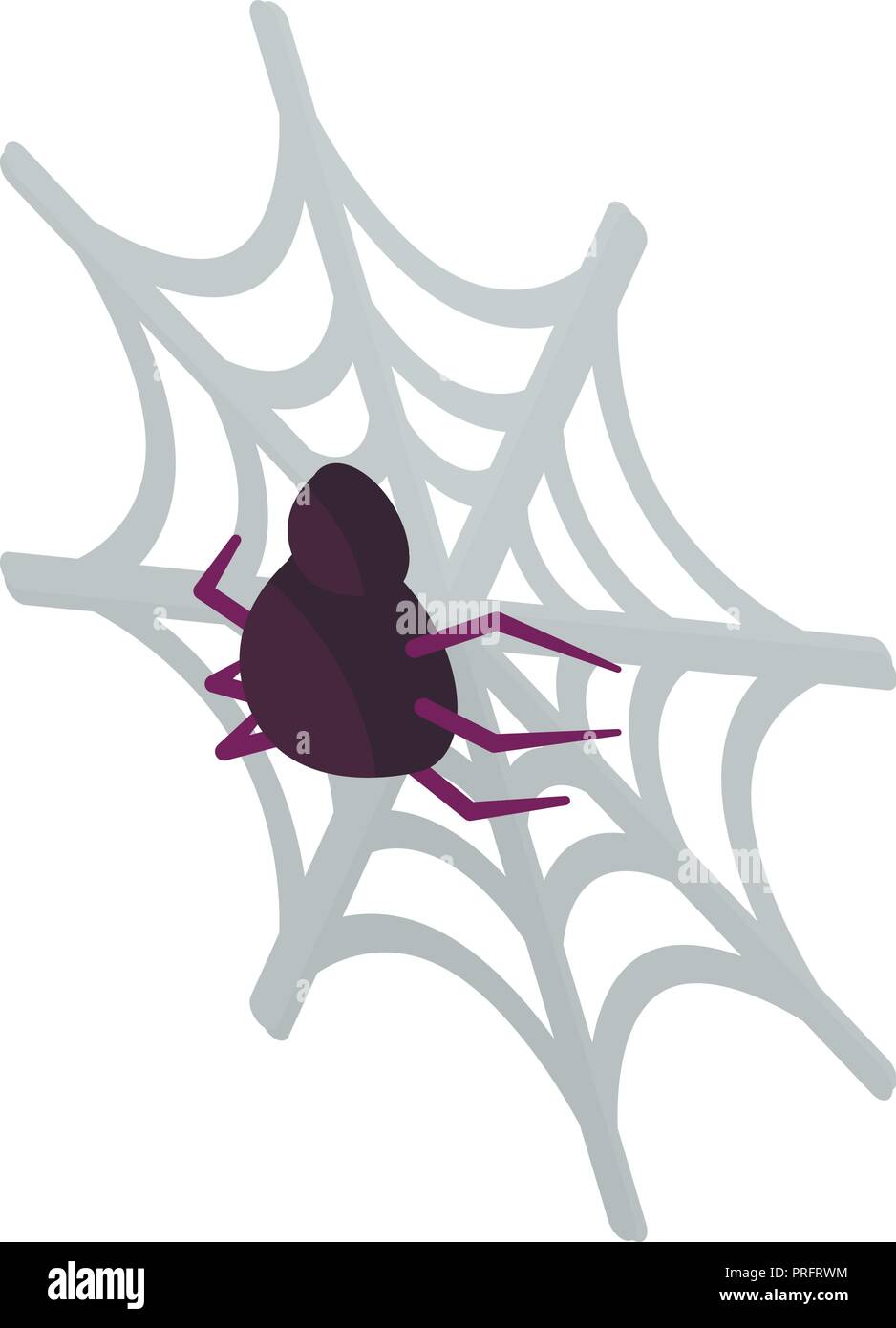 Spider home icona, stile isometrico Illustrazione Vettoriale