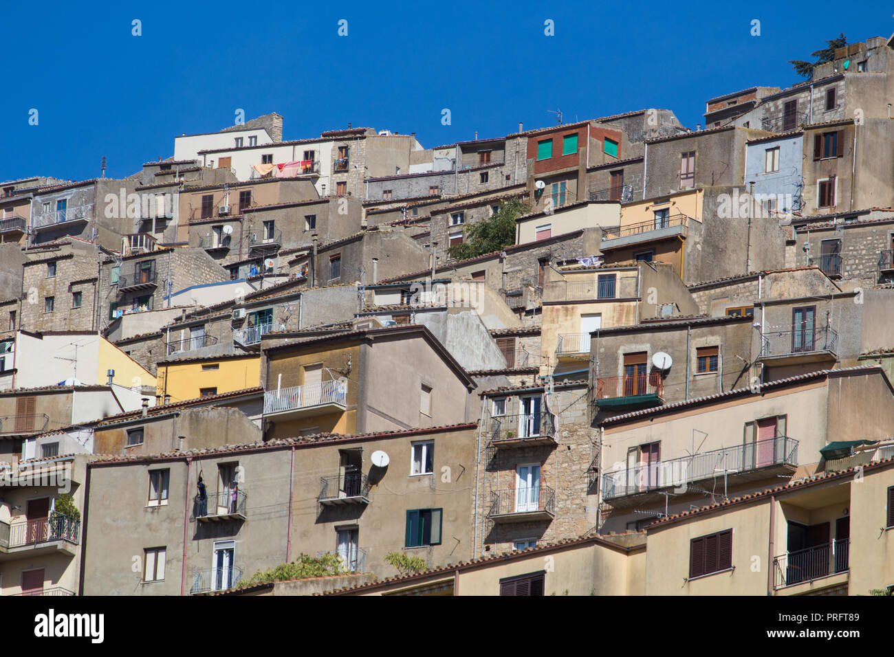 Gangi Vecchio villaggio di Sicilia Foto Stock