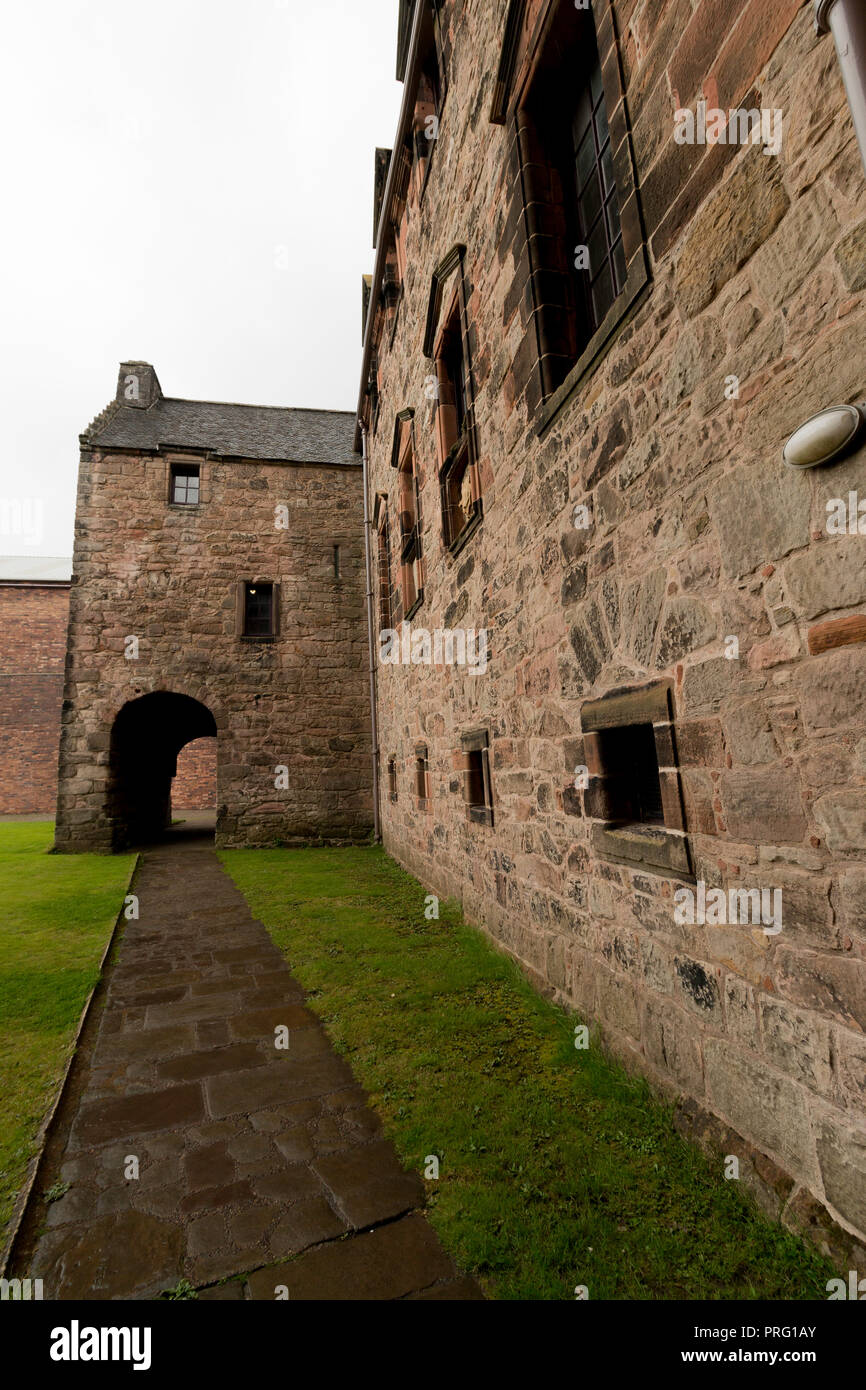 Port Glasgow Scozia Palazzi & Fiume Clyde coast Foto Stock