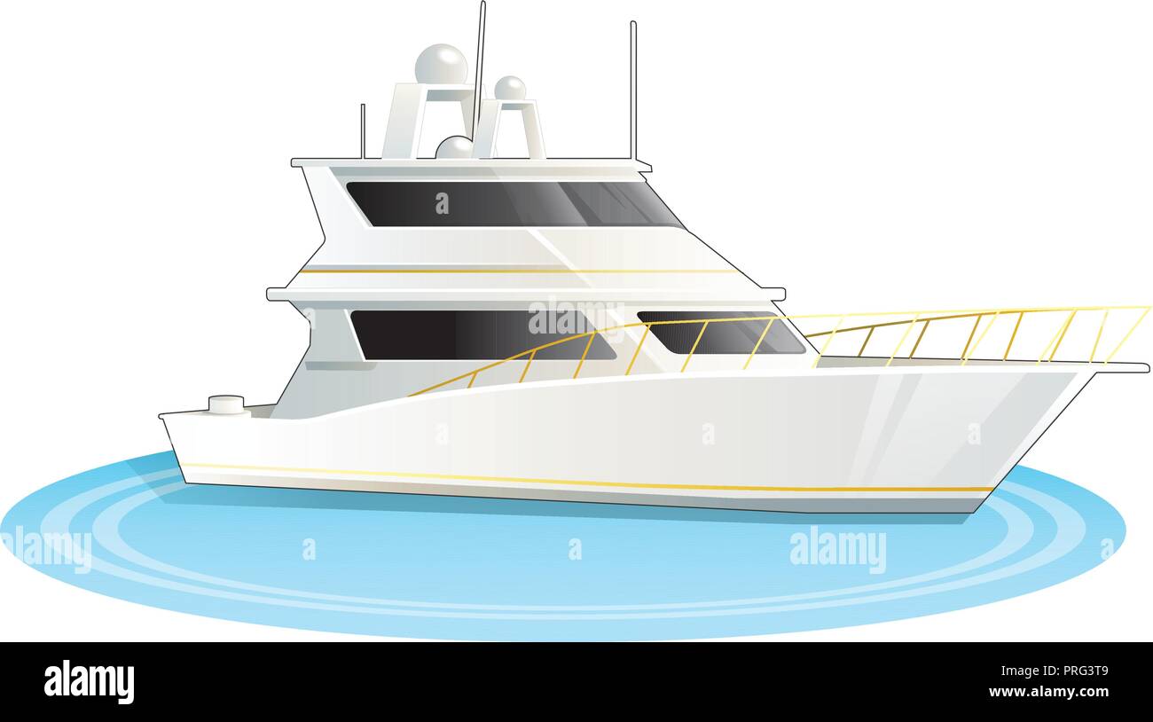 Stock illustrazione vettoriale della nave da crociera isolato Illustrazione Vettoriale
