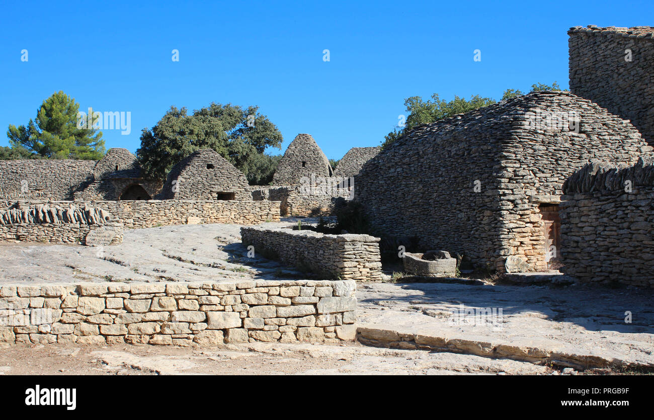 Villaggi des Borries nella zona di Luberon in Francia Foto Stock