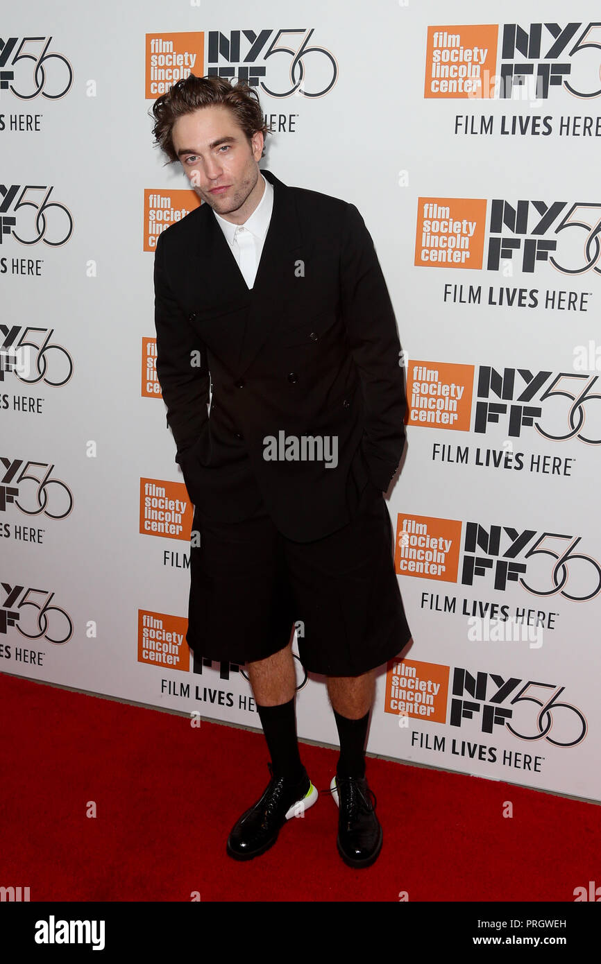 New York, Stati Uniti d'America. Il 2 ottobre, 2018. Attore Robert Pattinson assiste il 'High Life' premiere a Alice Tully Hall il 2 ottobre, 2018 nella città di New York. Credito: AKPhoto/Alamy Live News Foto Stock