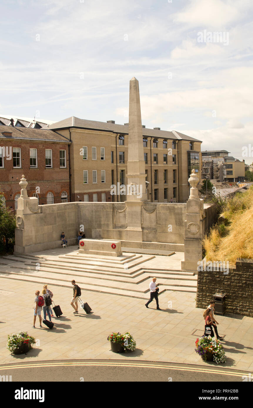 A nord est della Stazione Ferroviaria War Memorial York Foto Stock