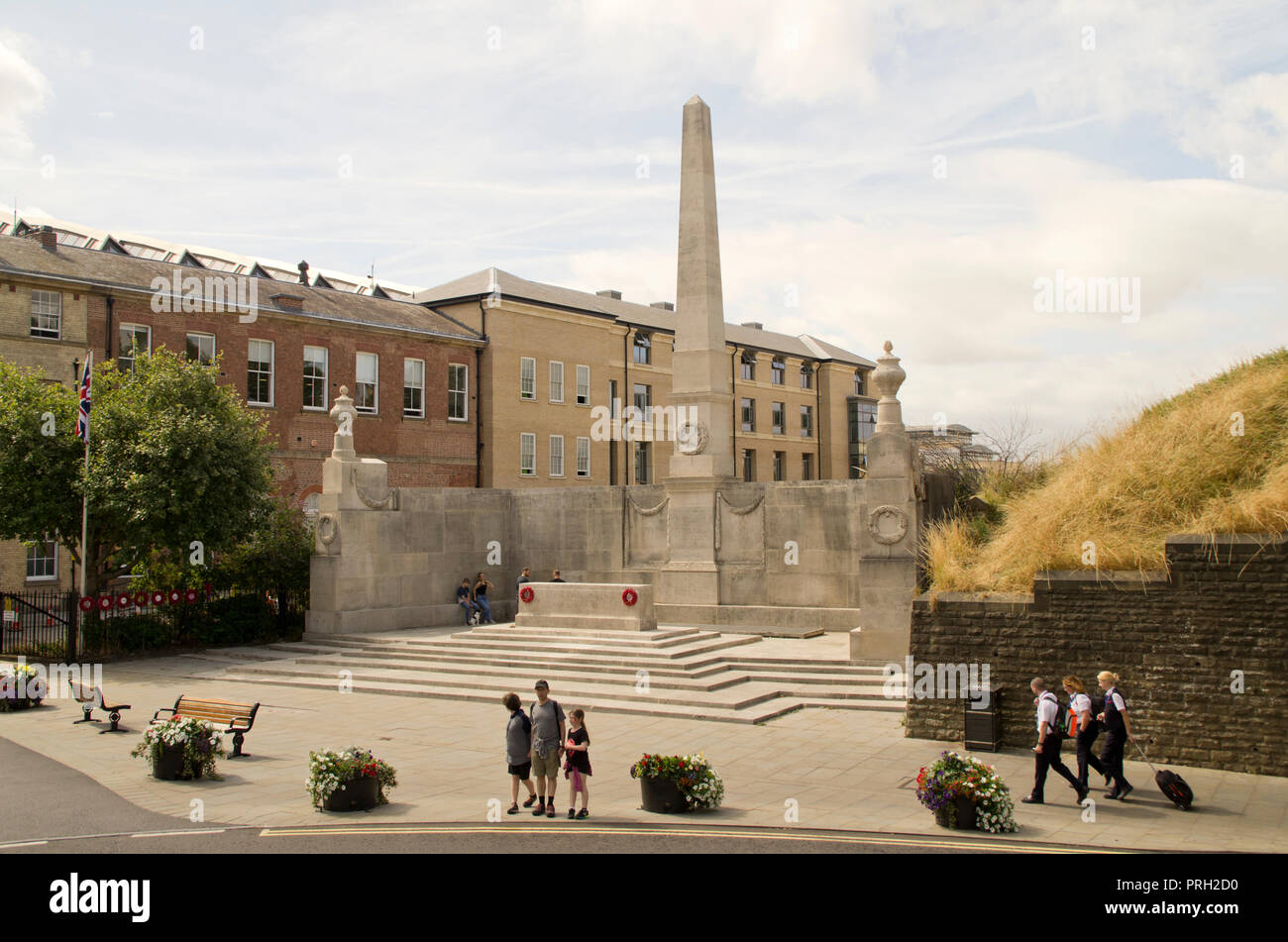 A nord est della Stazione Ferroviaria War Memorial York Foto Stock
