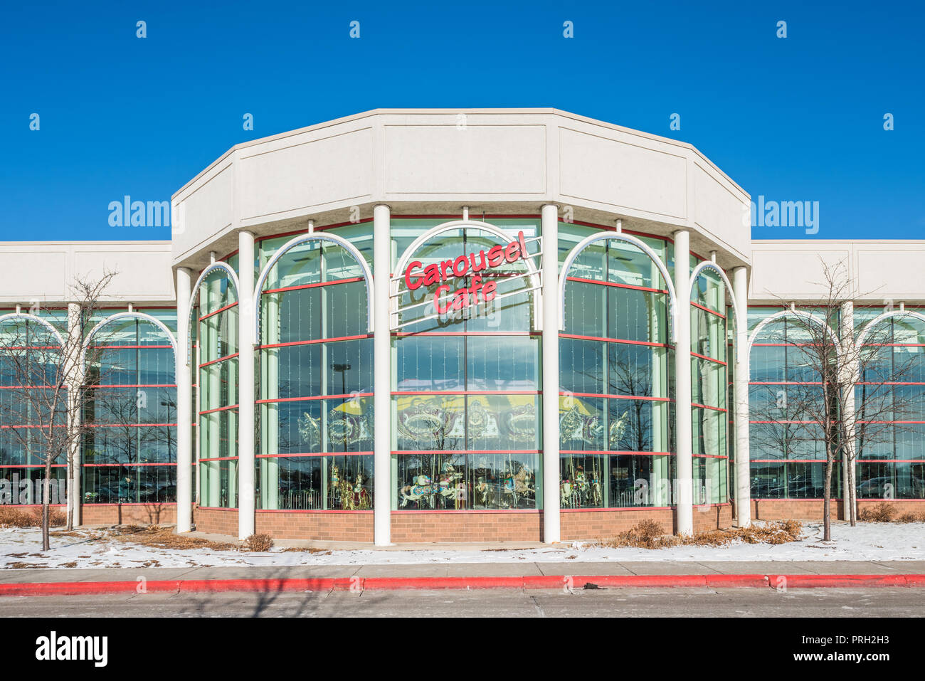 Esterno del Fiume Hills Mall in Mankato Foto Stock