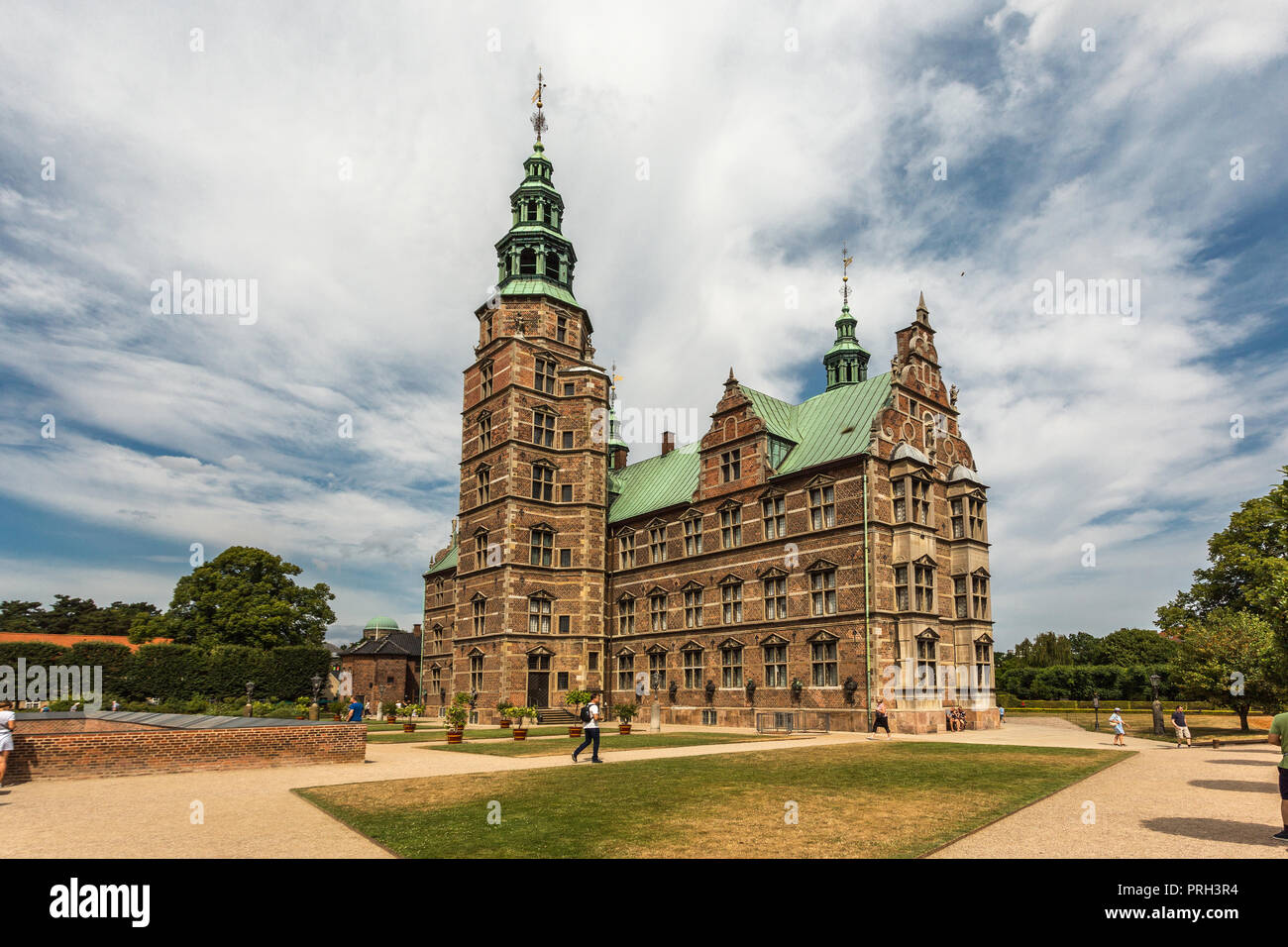 Il Castello di Rosenborg a Copenaghen Foto Stock