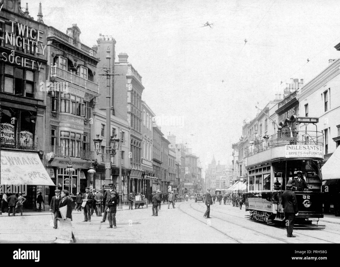 Gallowtree Gate, Leicester all'inizio degli anni '1900 Foto Stock