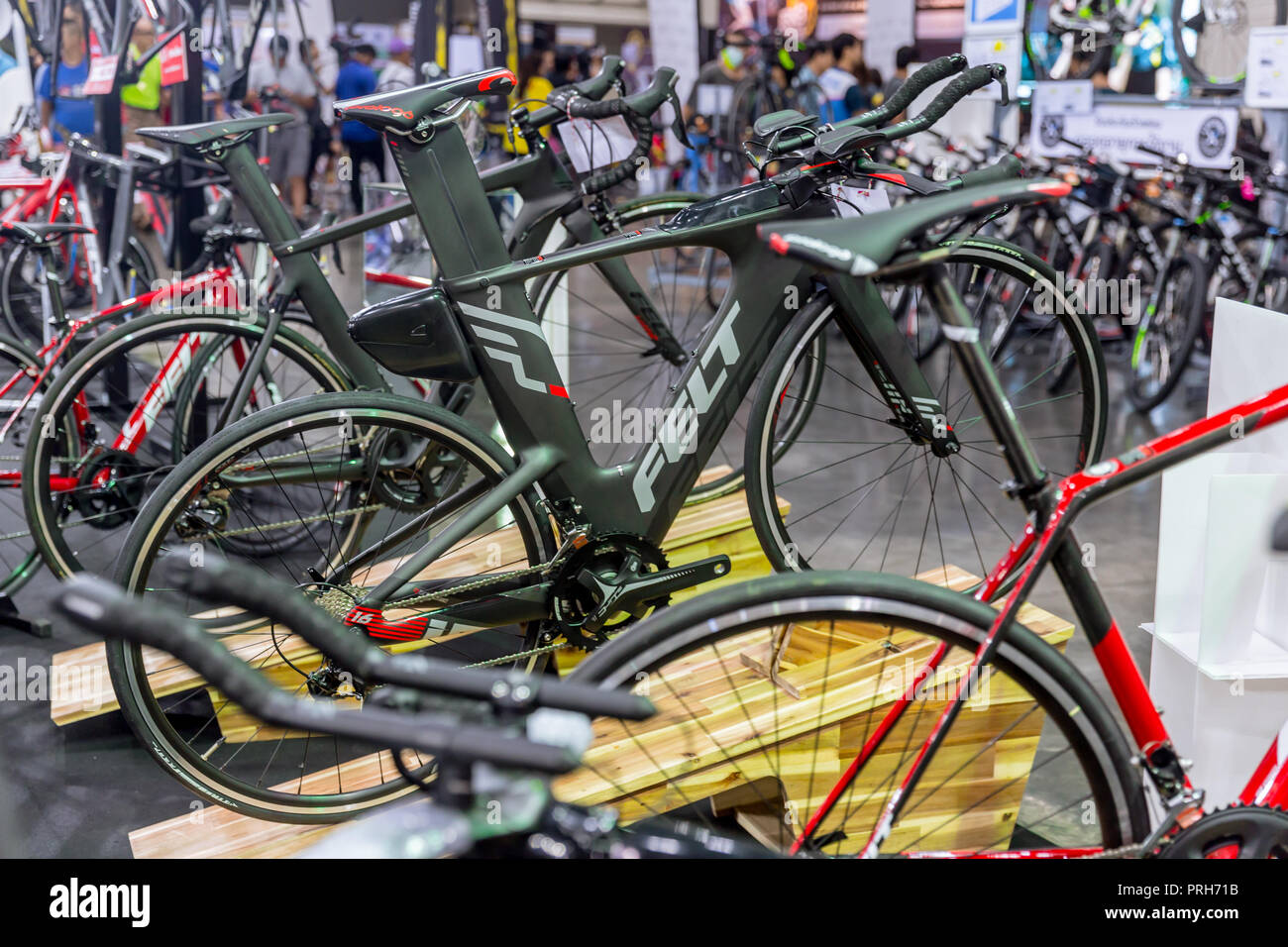 Sentivo American bicicletta con crono bicicletta da strada in vendita in International Bangkok Bike 2018. Più grande o di bicicletta Bike Expo fiera a Bangkok, Tailandia 6 M Foto Stock