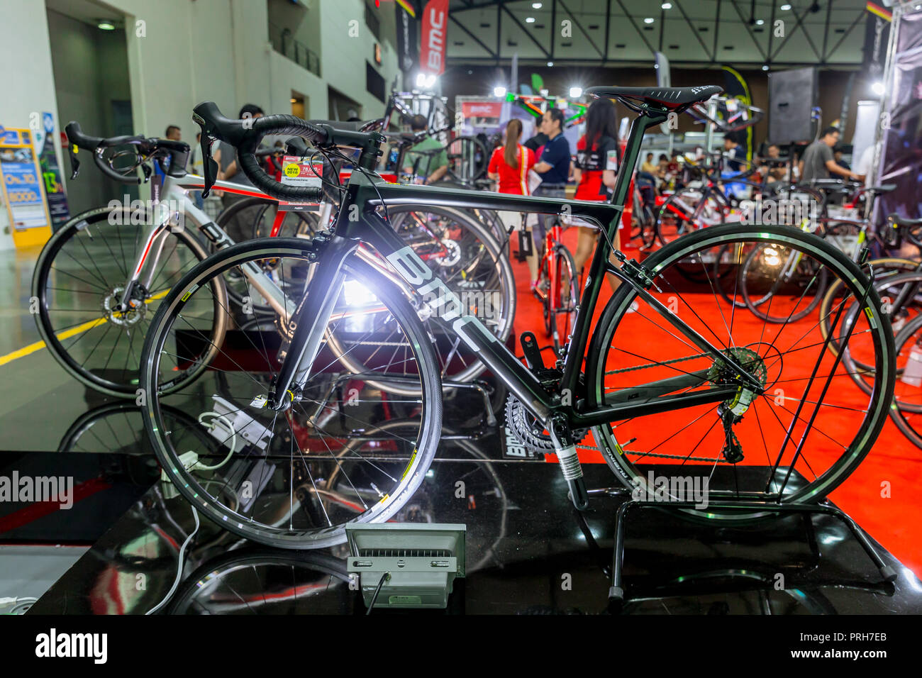 BMC Svizzera bicicletta da strada in vendita in International Bangkok Bike 2018 Bike Expo fiera in Thailandia. Oggi la maggior parte dei thailandesi attenzione nell'esercizio especial Foto Stock