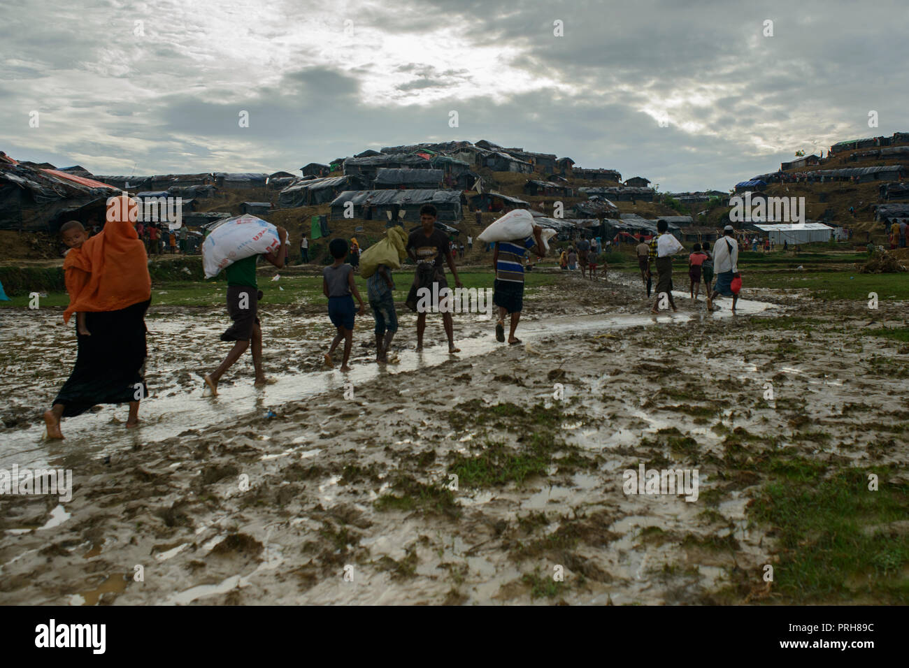 Rohingya rifugi Foto Stock