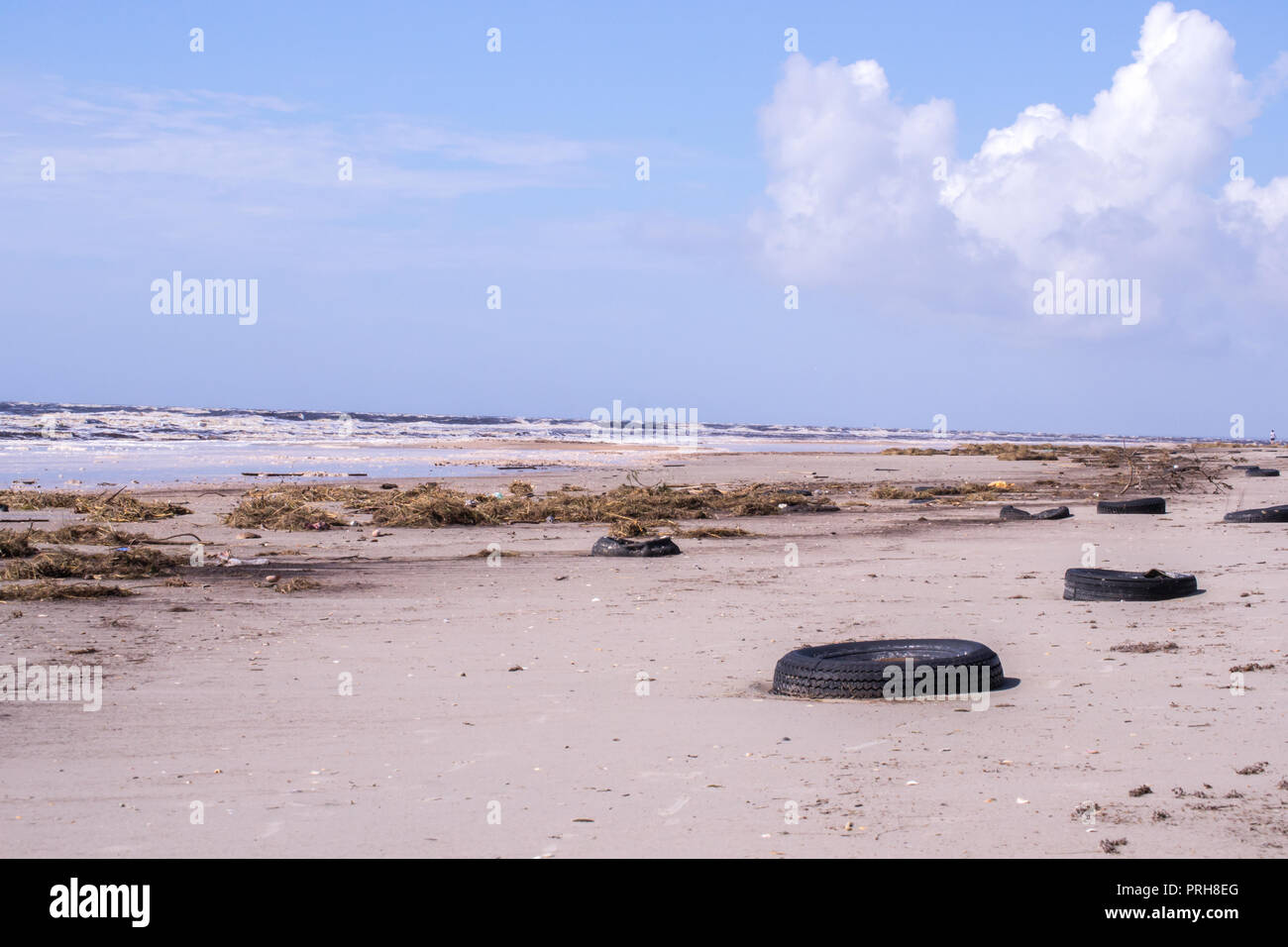 L'uragano Florence-dopo la tempesta sull isola di smeraldo, North Carolina Settembre 2018 Foto Stock