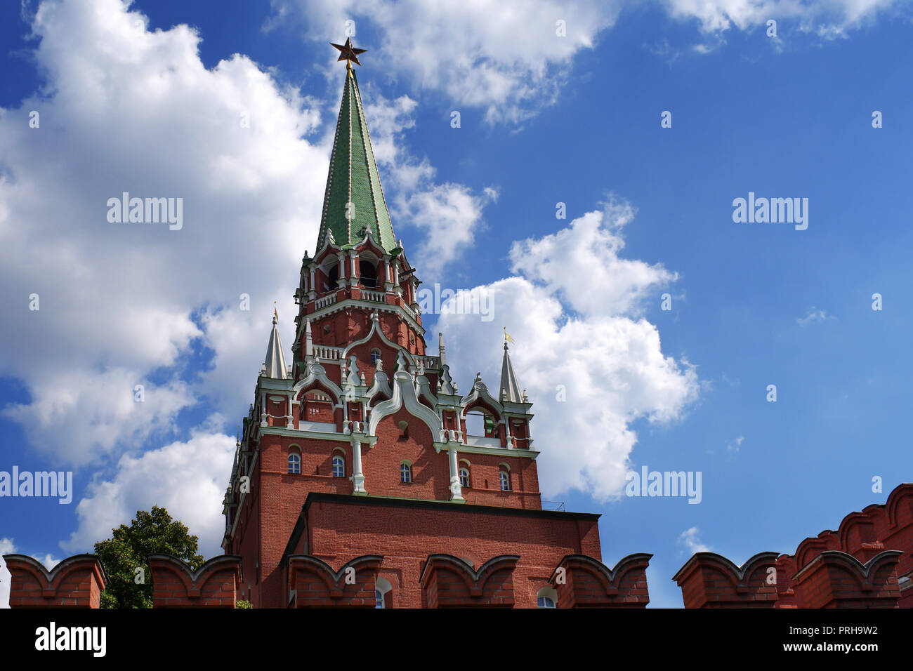 Moscow Kremlin tower, Russia Foto Stock