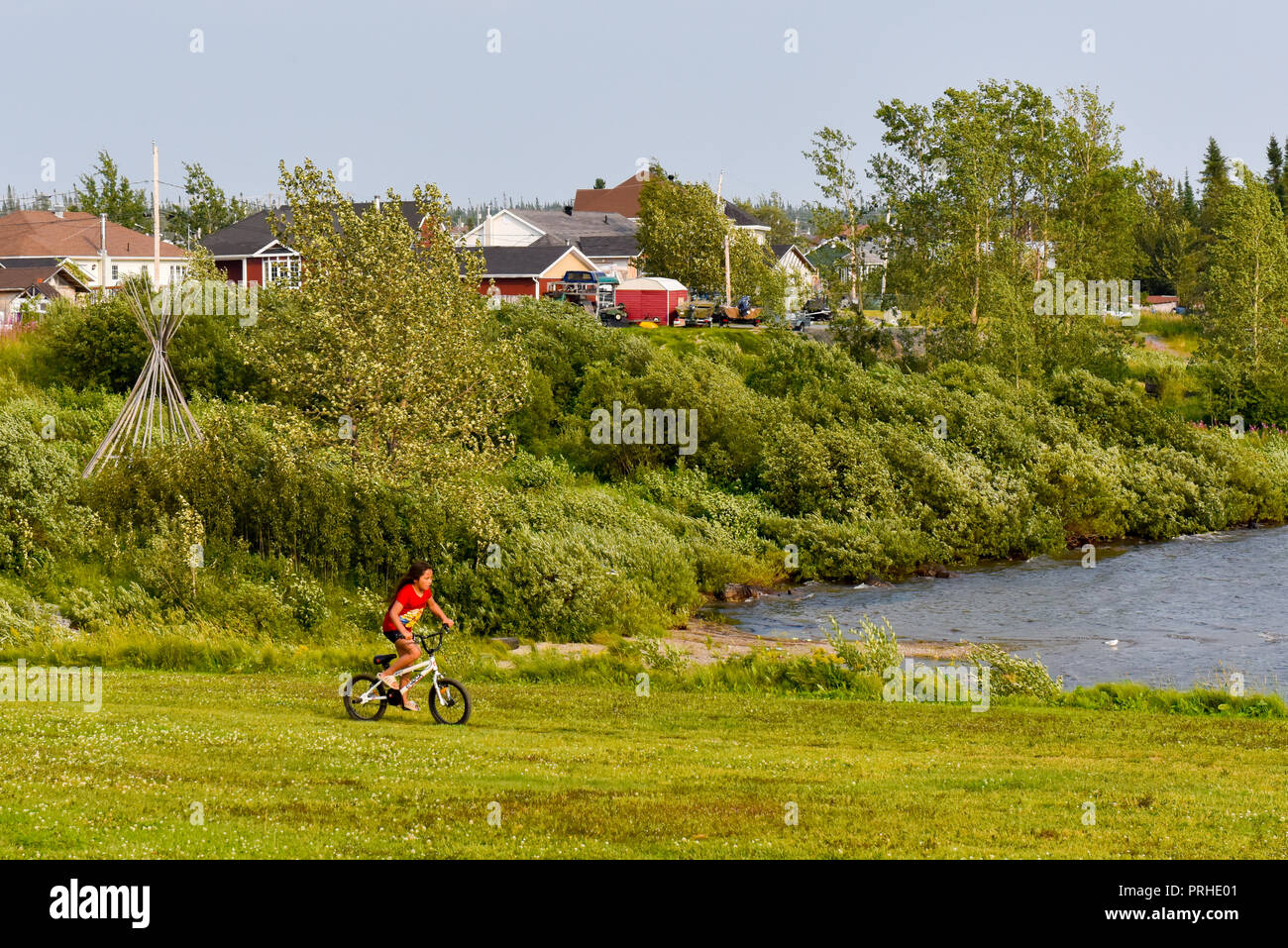 Comunità native di Mistissini Nord del Québec in Canada Foto Stock