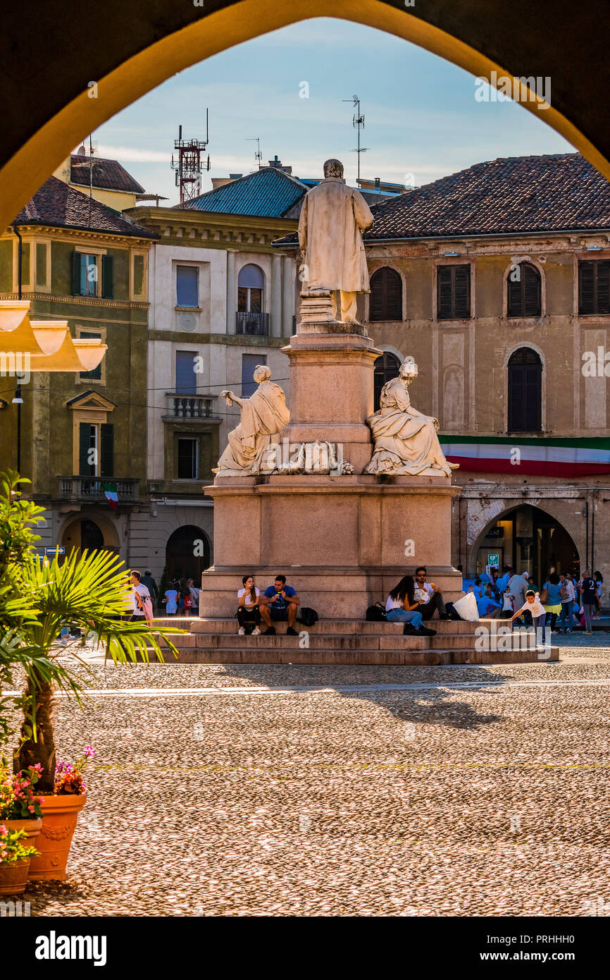 Italia Piemonte Vercelli Piazza Cavour Foto Stock