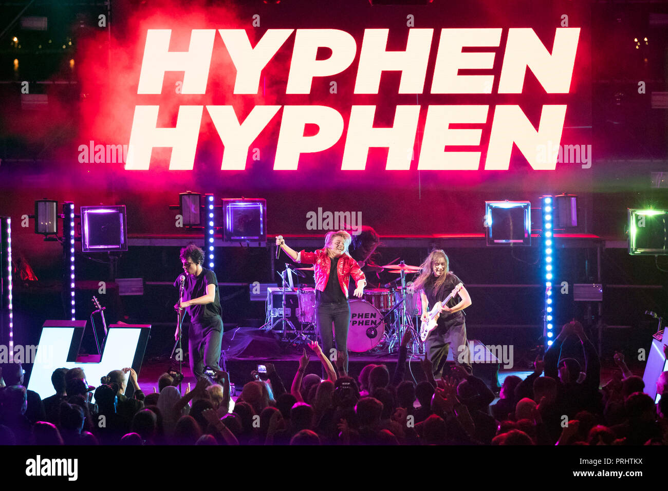 Cannes, Midem Beach, MIDEM (breve per marche International du Disque et de l'edizione musicale, il più grande del mondo di musica industry trade fair), su 2018 Foto Stock