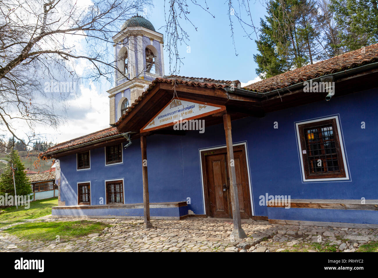 Chiesa ortodossa in Koprivshtitsa, Central Bulgaria. Foto Stock