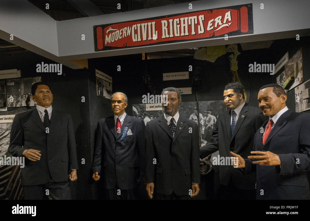 La Grande Nazionale neri nel museo di cera Baltimore MD Foto Stock