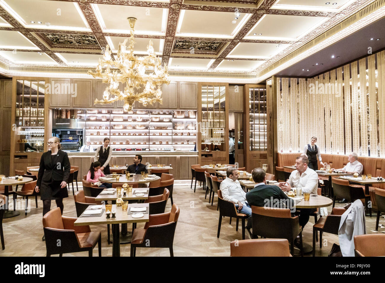 Londra Inghilterra,Regno Unito,West End City Westminster Mayfair,Park Lane,The Dorchester,hotel,lusso 5 stelle,The Grill at the Dorchester,ristoranti per Foto Stock