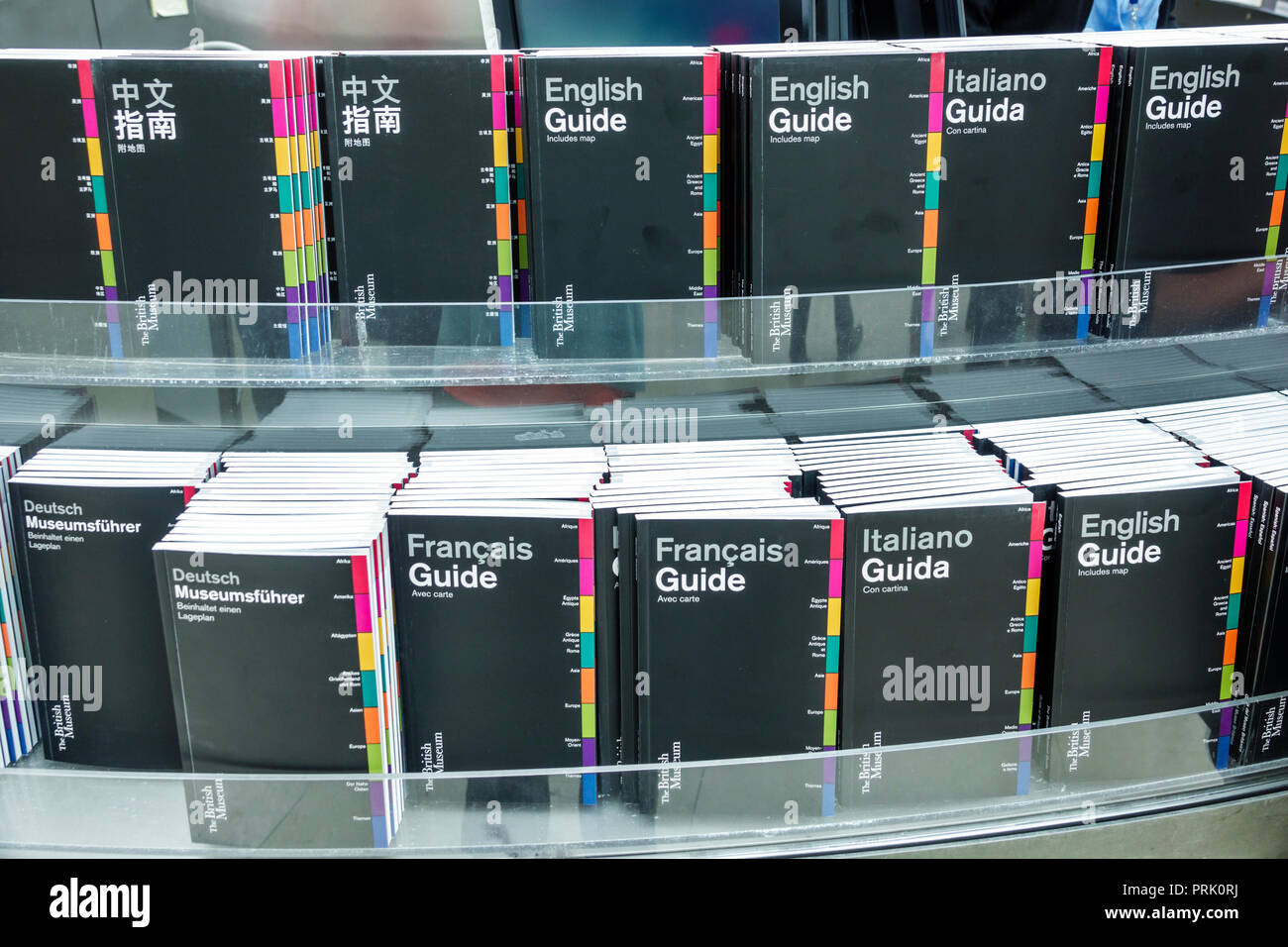 London England,UK,Bloomsbury,The British Museum,human culture history,interior Inside,gallery guide,brochure cartelle opuscoli opuscolo Foto Stock