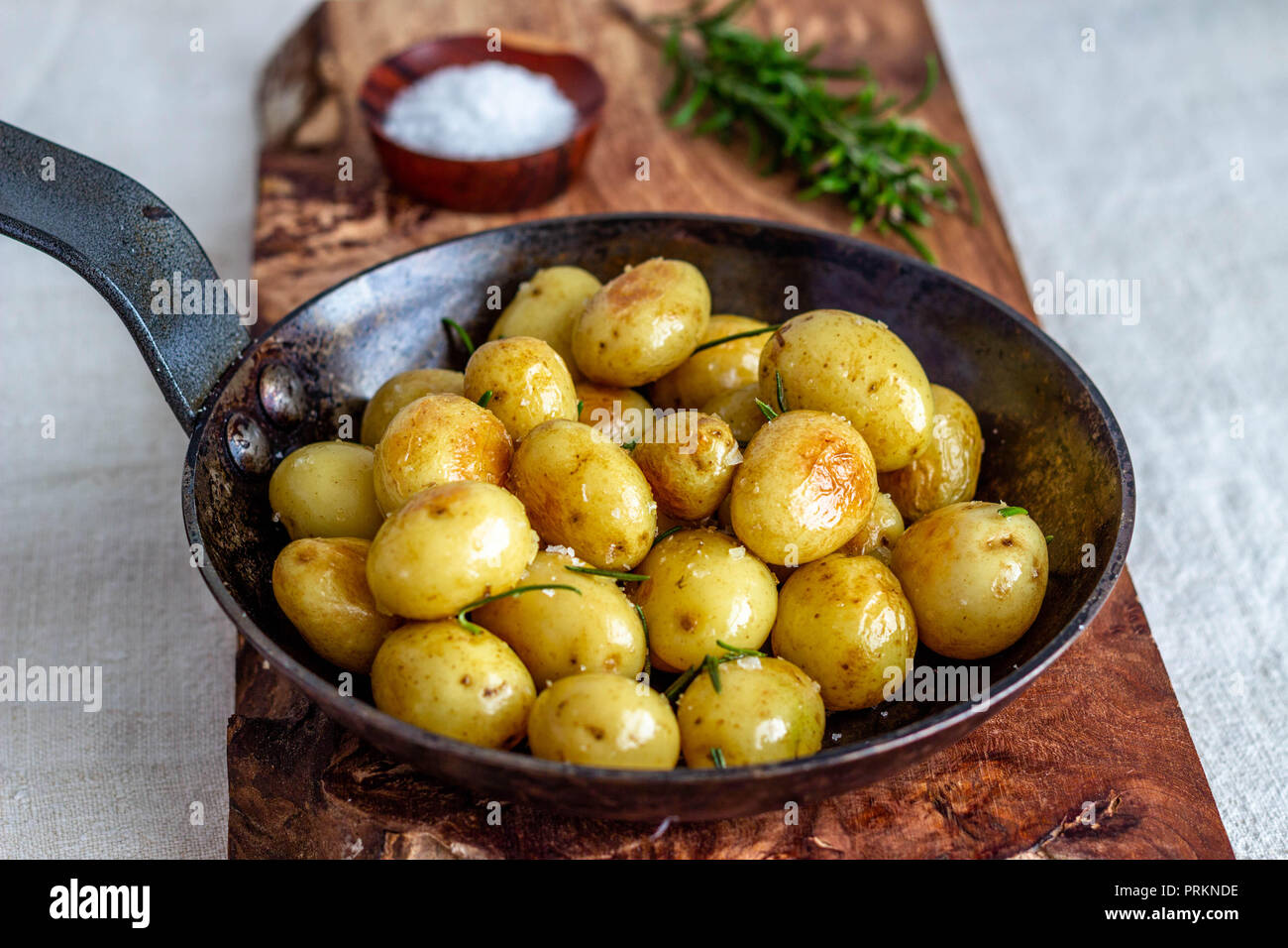 Patate arrosto Foto Stock