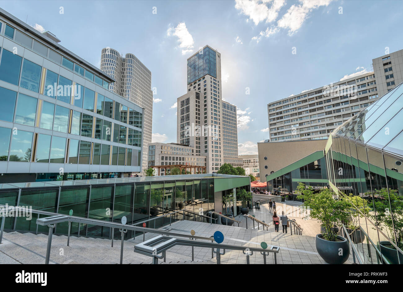 Europa-Centre a Breitscheidplatz, Charlottenburg, Berlino, Germania Foto Stock