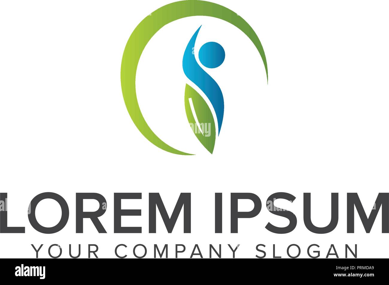 Vector sport, fitness, il successo aziendale icona, logo con l uomo e stella. logo design modello di concetto Illustrazione Vettoriale