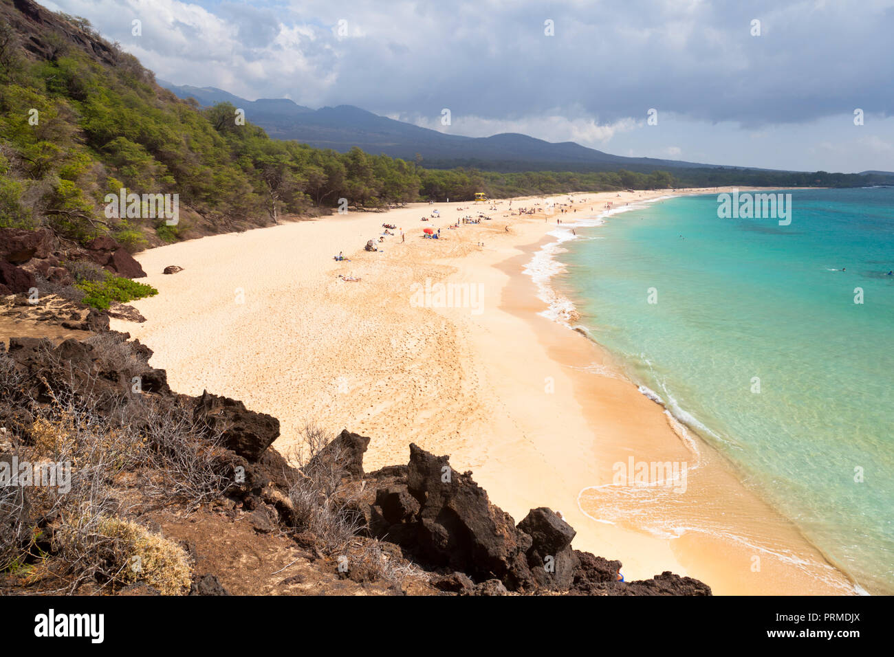 La perfetta Makena Beach a Maui, Hawaii. Foto Stock