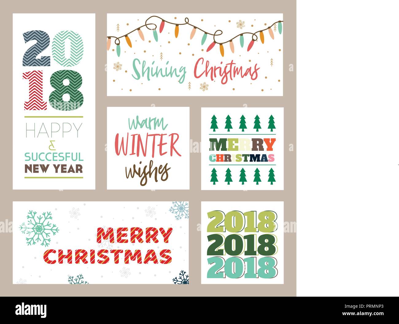 Auguri di Natale design testo illustrazione vettoriale Illustrazione Vettoriale
