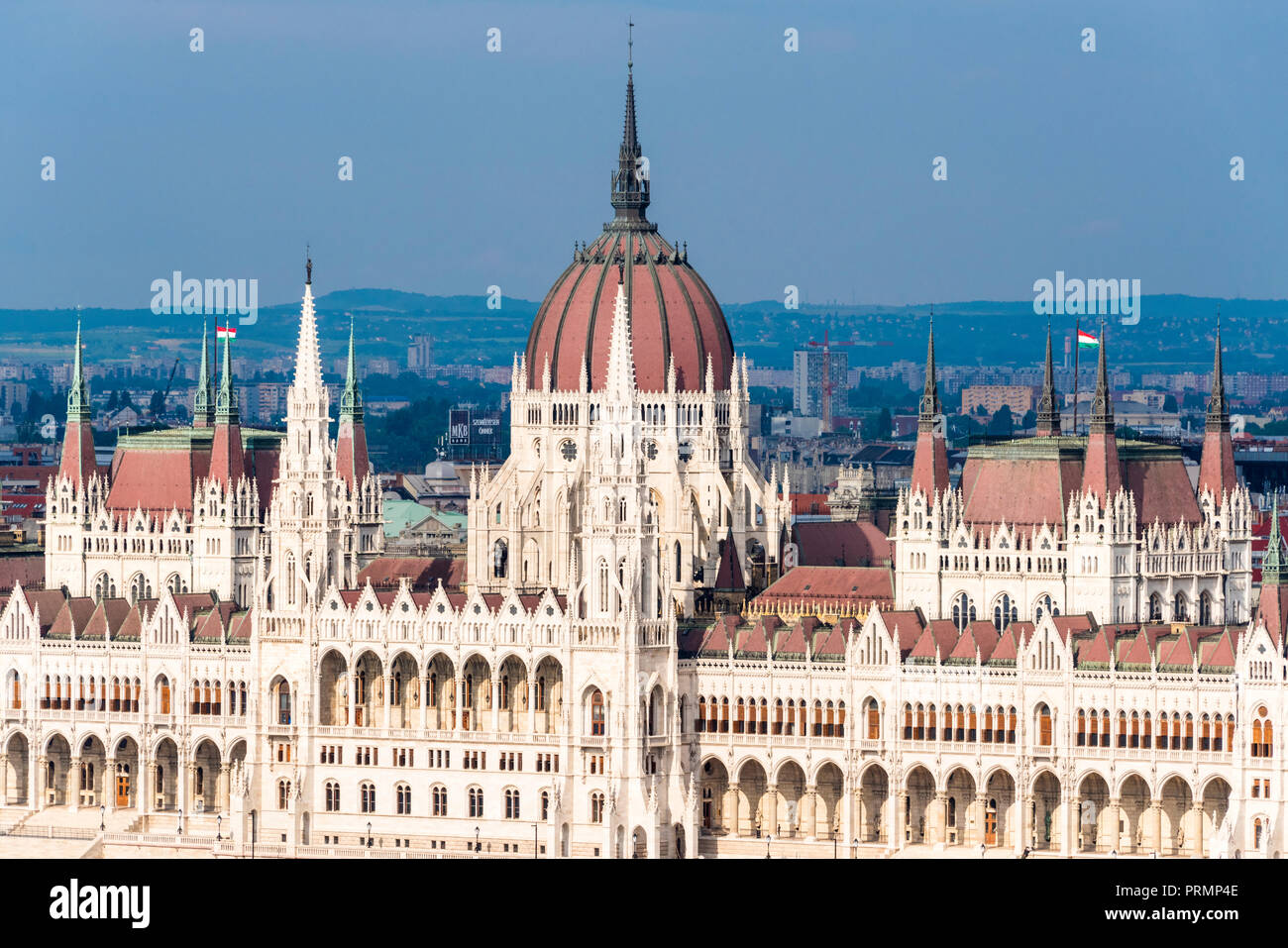 Parlamento ungherese edificio, Budapest, Ungheria Foto Stock