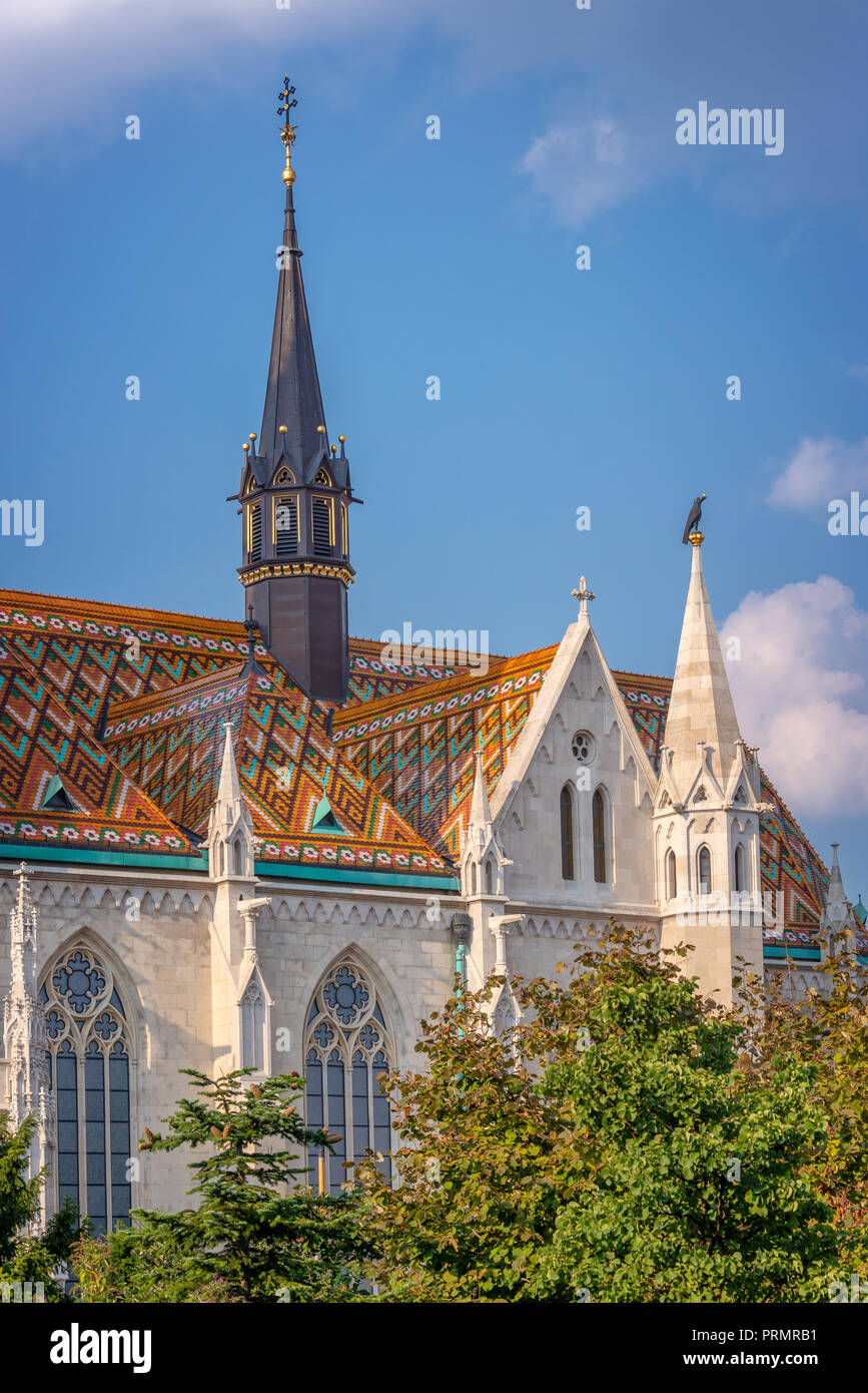 La chiesa di San Mattia a Budapest, Ungheria Foto Stock