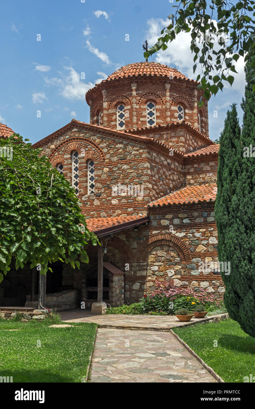 Vodoca medievale Monastero Saint Leontius vicino alla città di Strumica, Repubblica di Macedonia Foto Stock