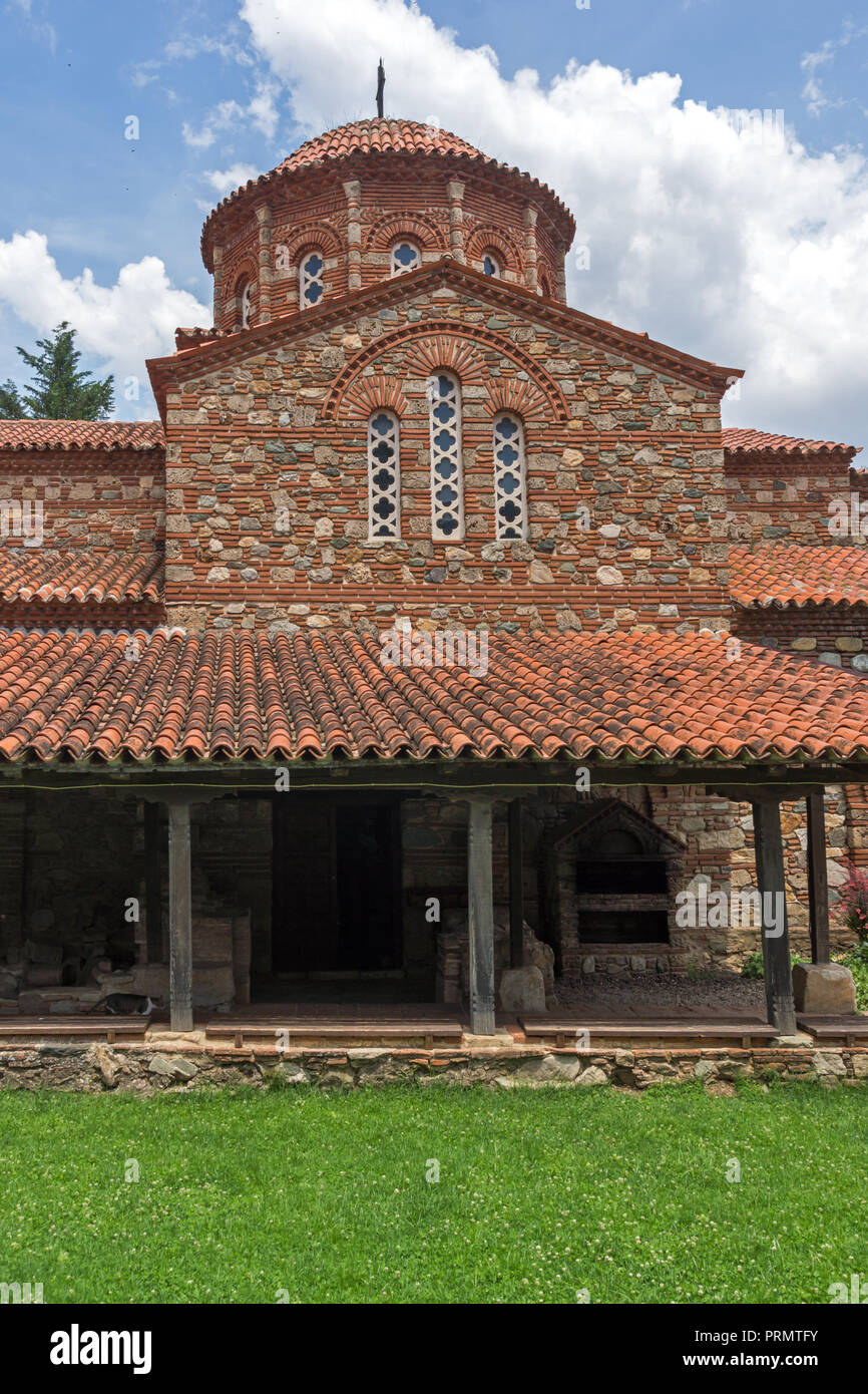 Vodoca medievale Monastero Saint Leontius vicino alla città di Strumica, Repubblica di Macedonia Foto Stock